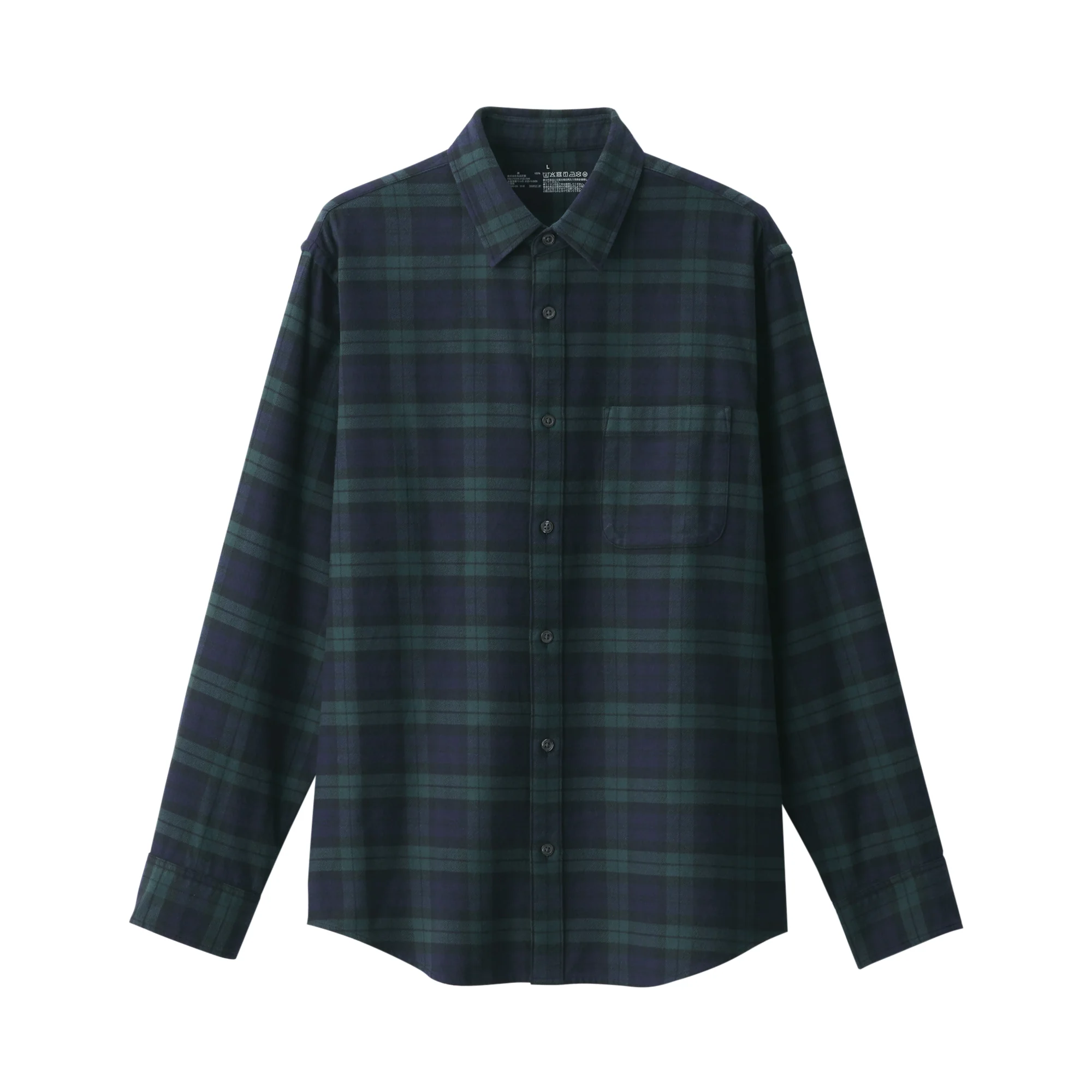 Men's Flannel Long Sleeve Patterned Shirt - Image 10