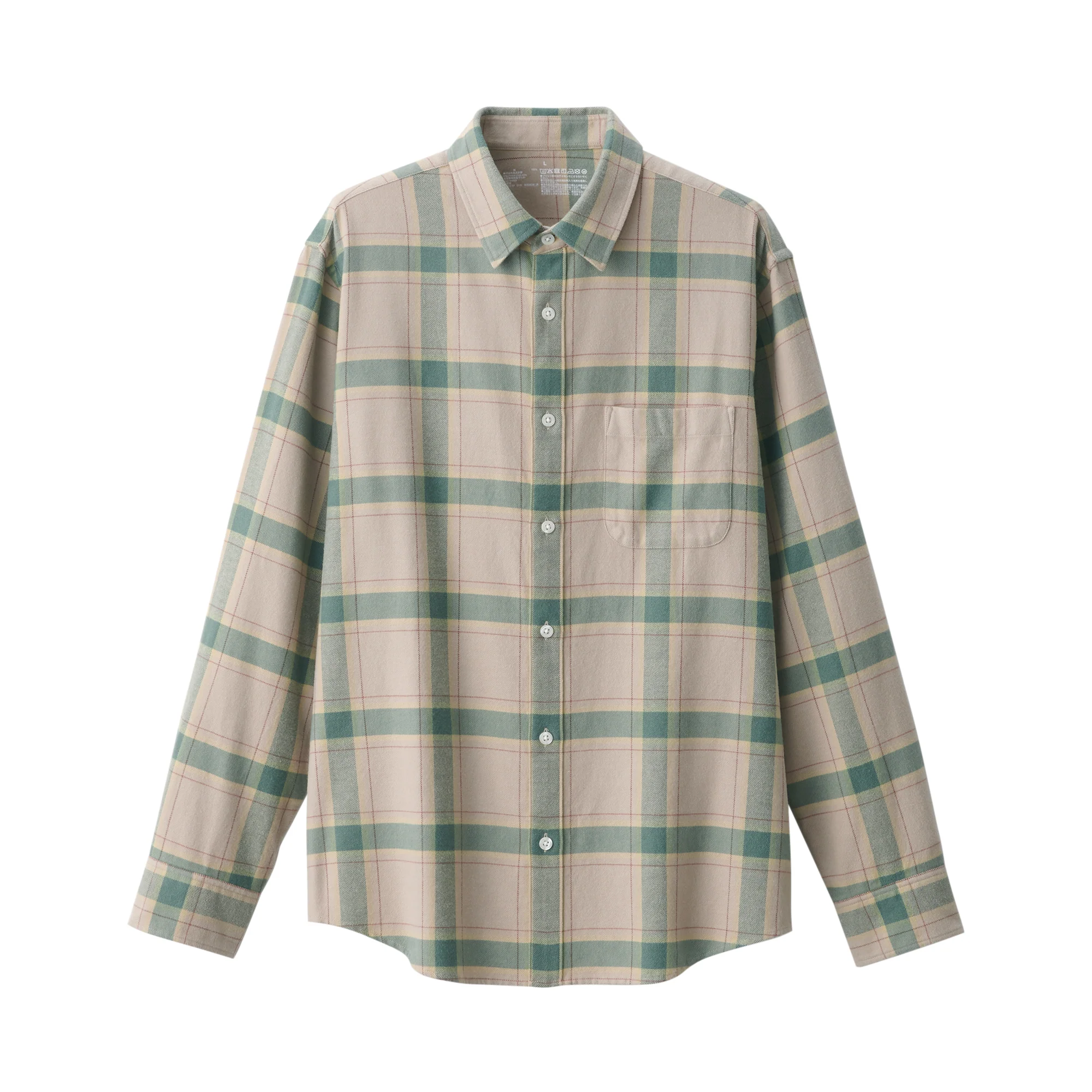Men's Flannel Long Sleeve Patterned Shirt - Image 2