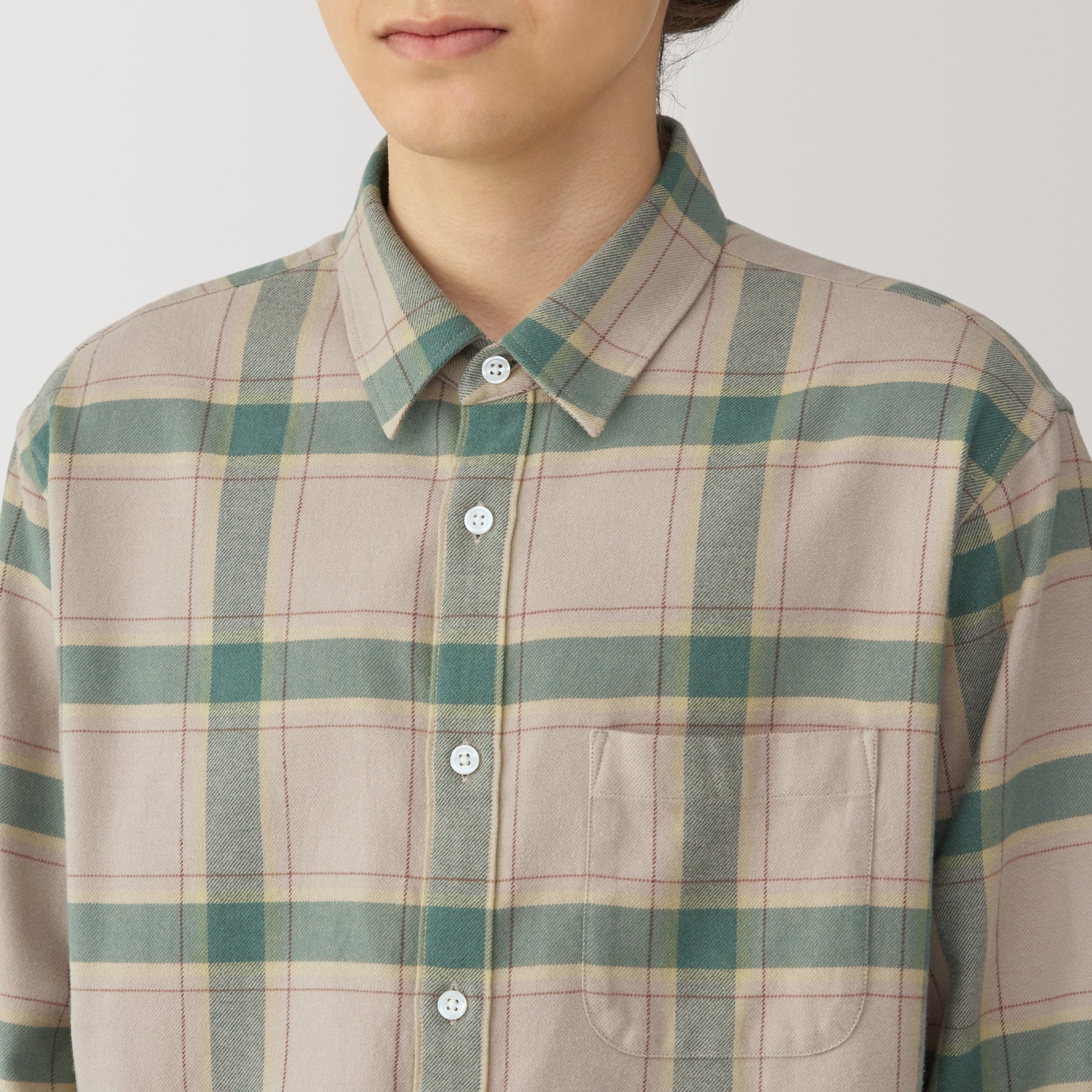 Men's Flannel Long Sleeve Patterned Shirt - Image 7