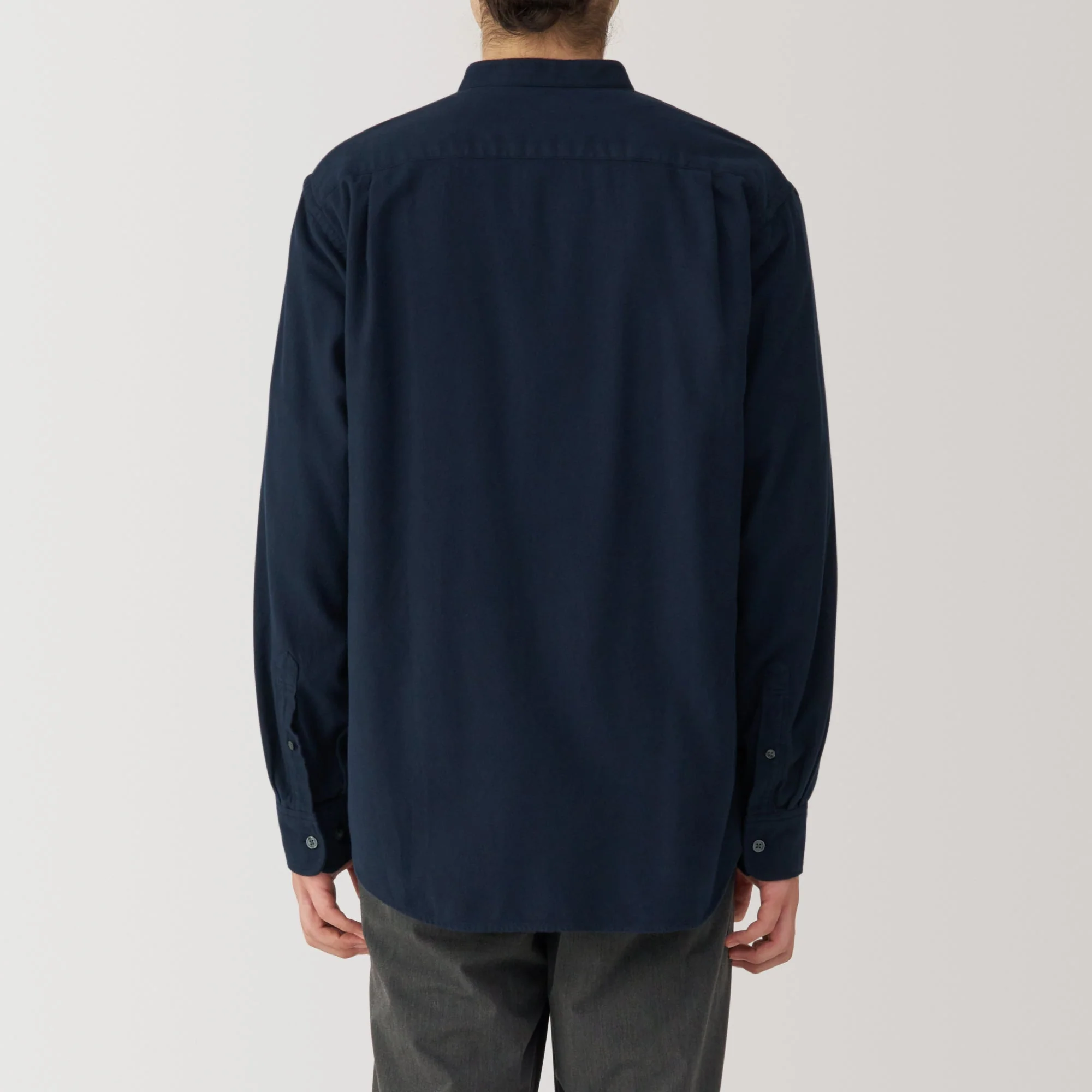 Men's Flannel Stand Collar Long Sleeve Shirt - Image 22