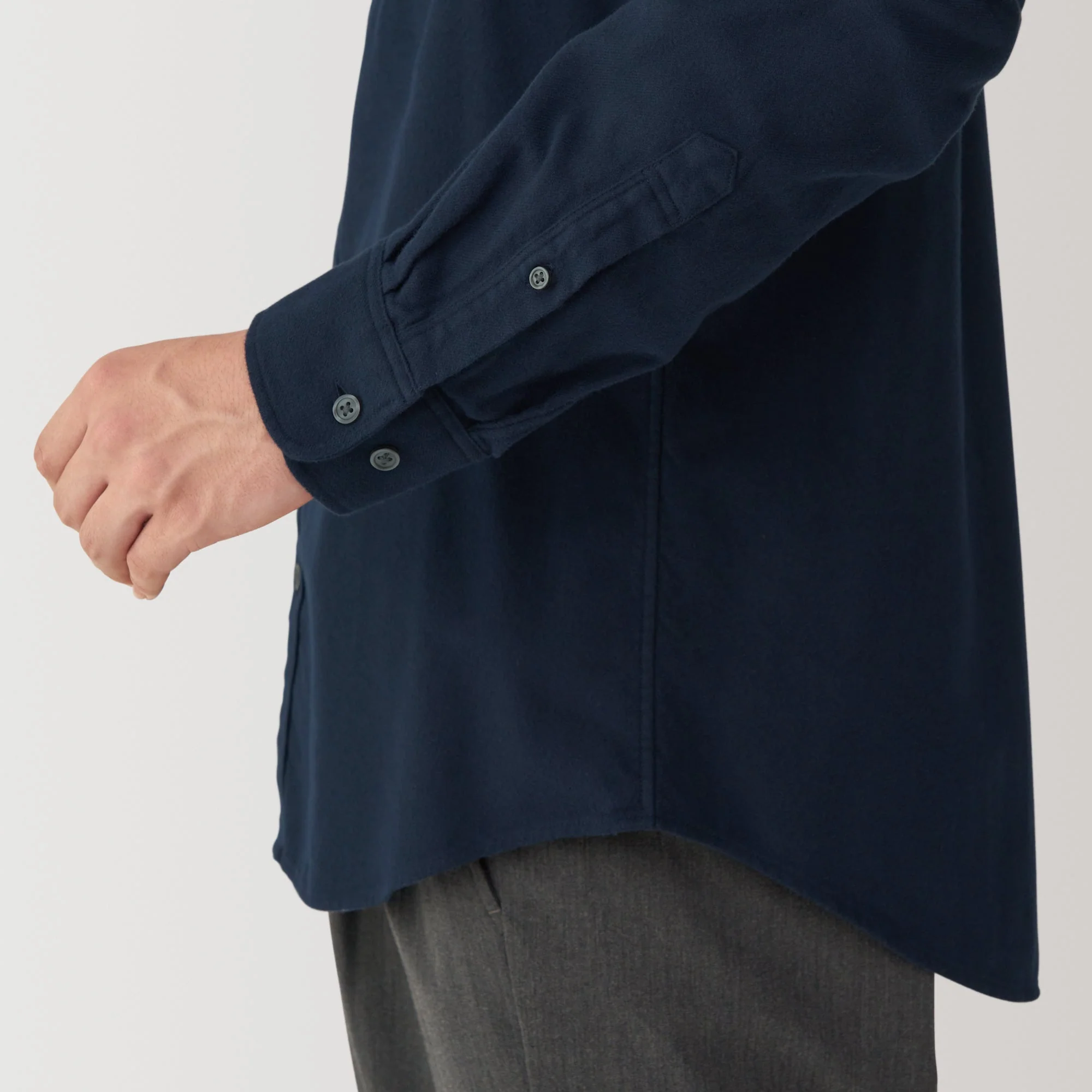 Men's Flannel Stand Collar Long Sleeve Shirt - Image 24