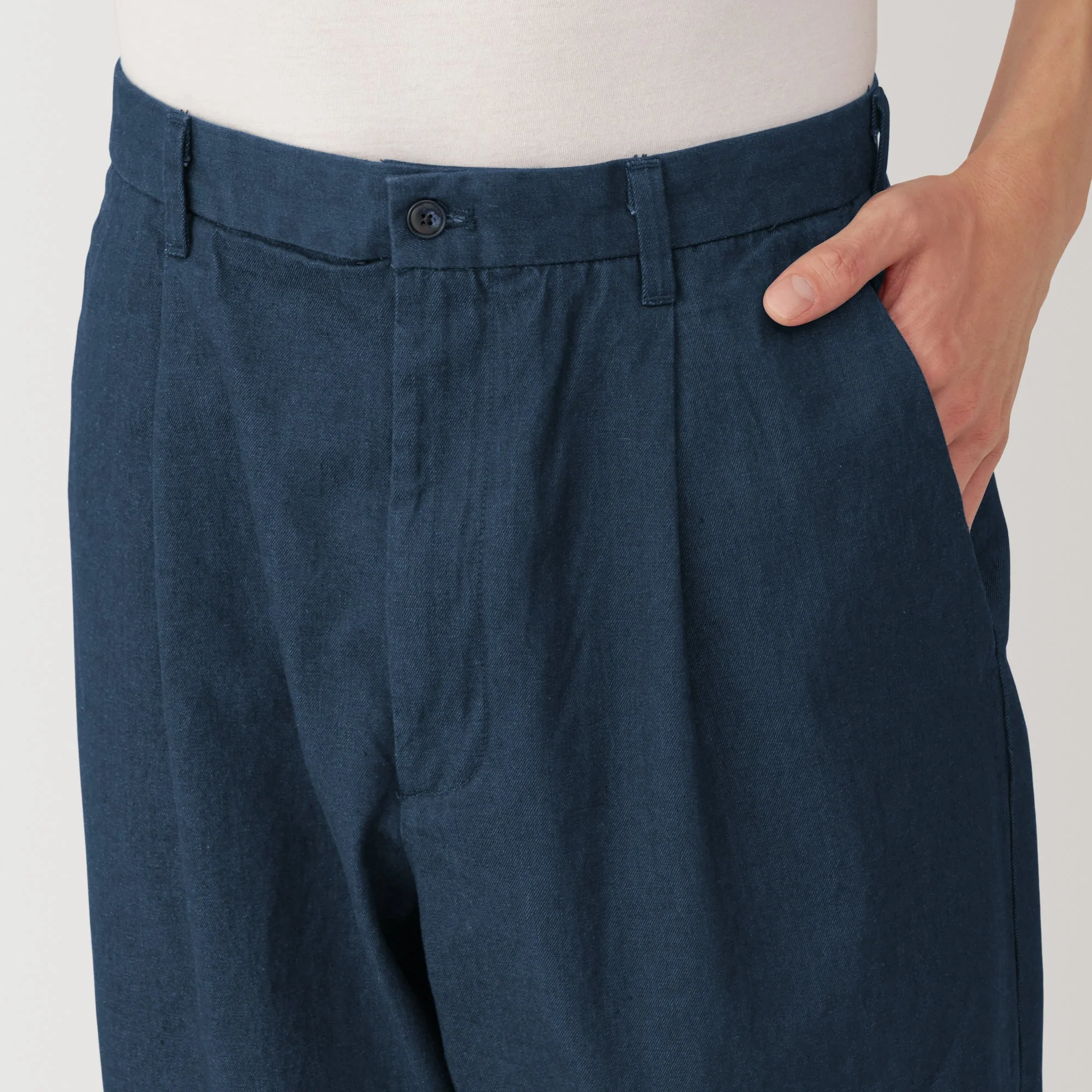 Men's Indigo Darted Wide Pants - Image 7
