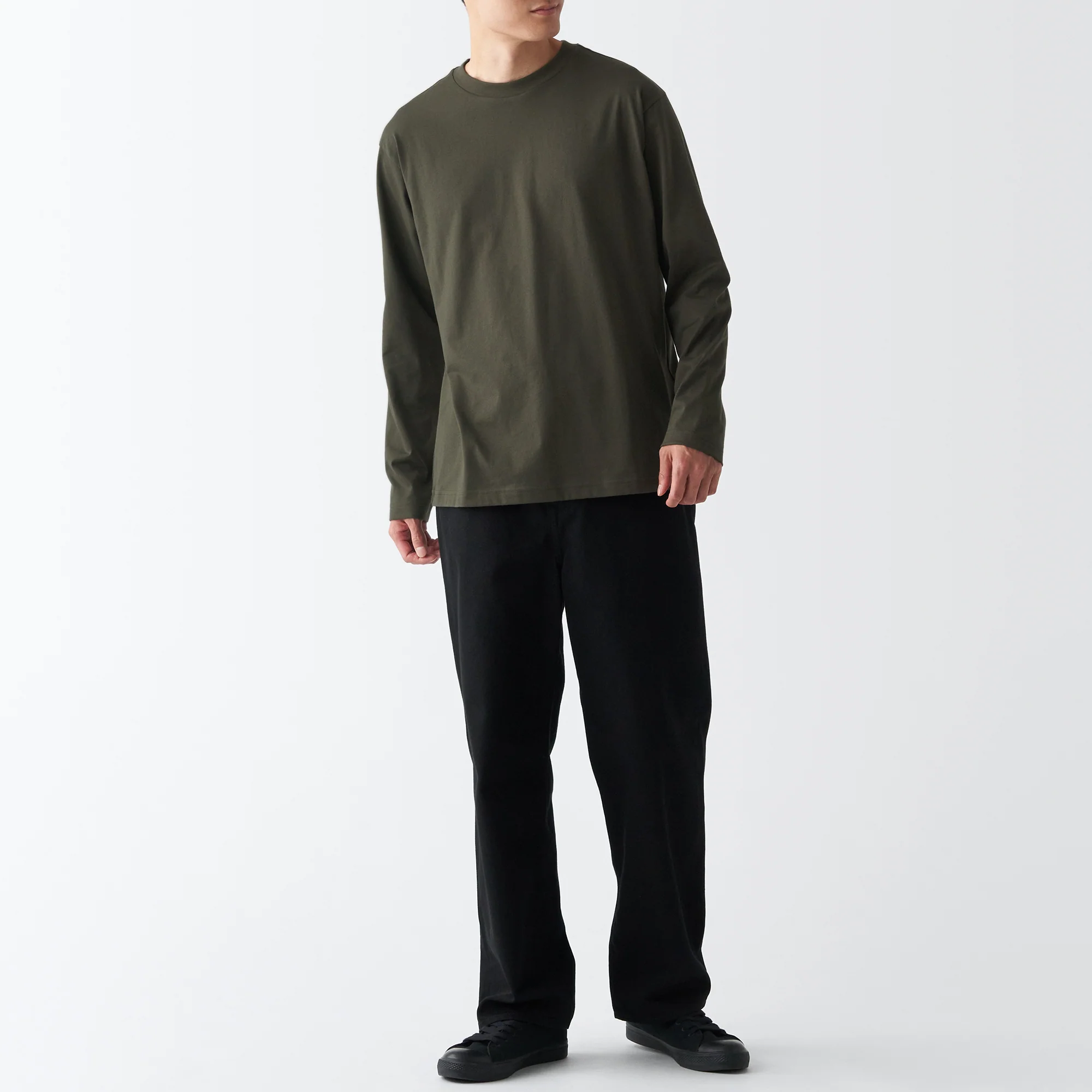 Men's Jersey Crew Neck Long Sleeve T-Shirt - Image 11