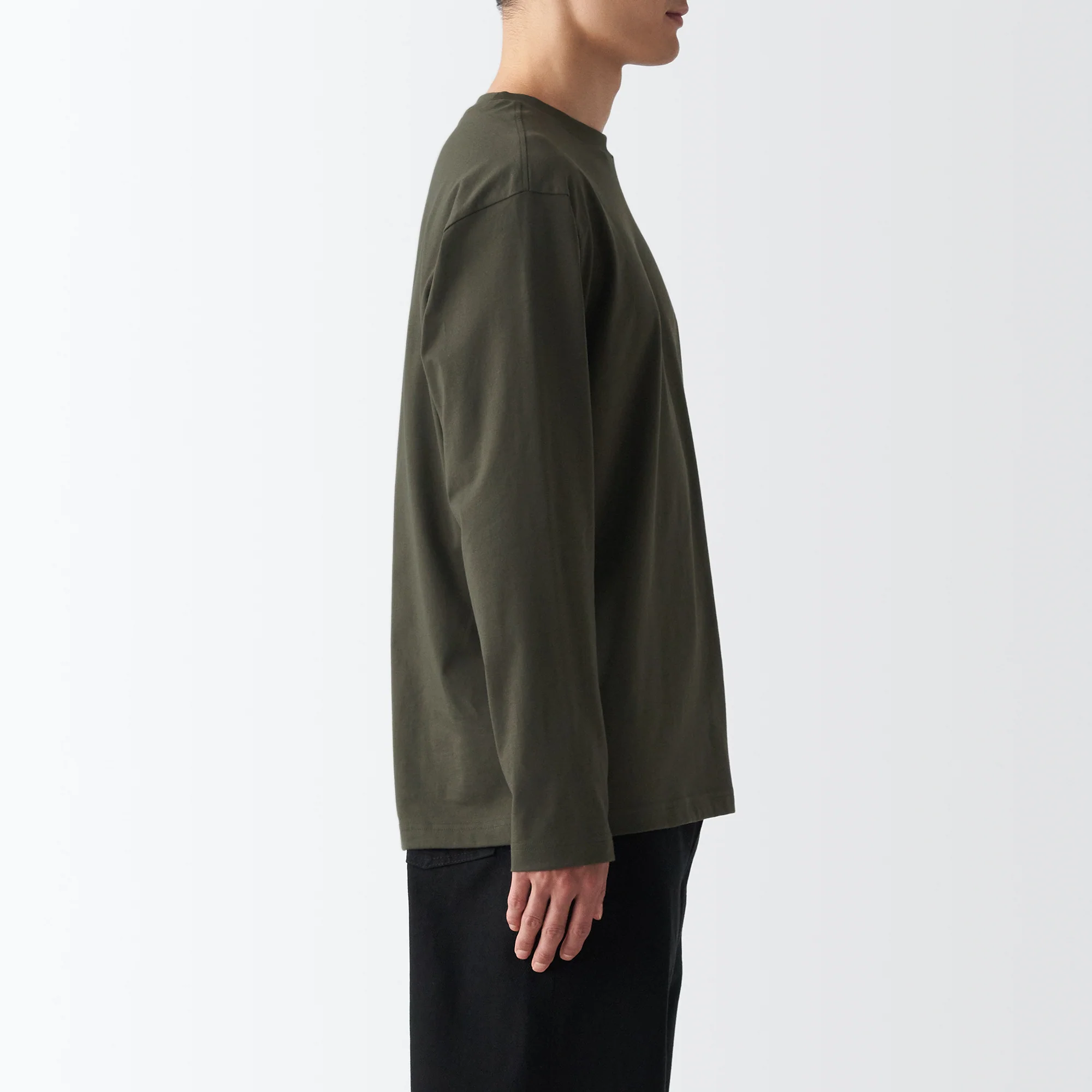 Men's Jersey Crew Neck Long Sleeve T-Shirt - Image 12