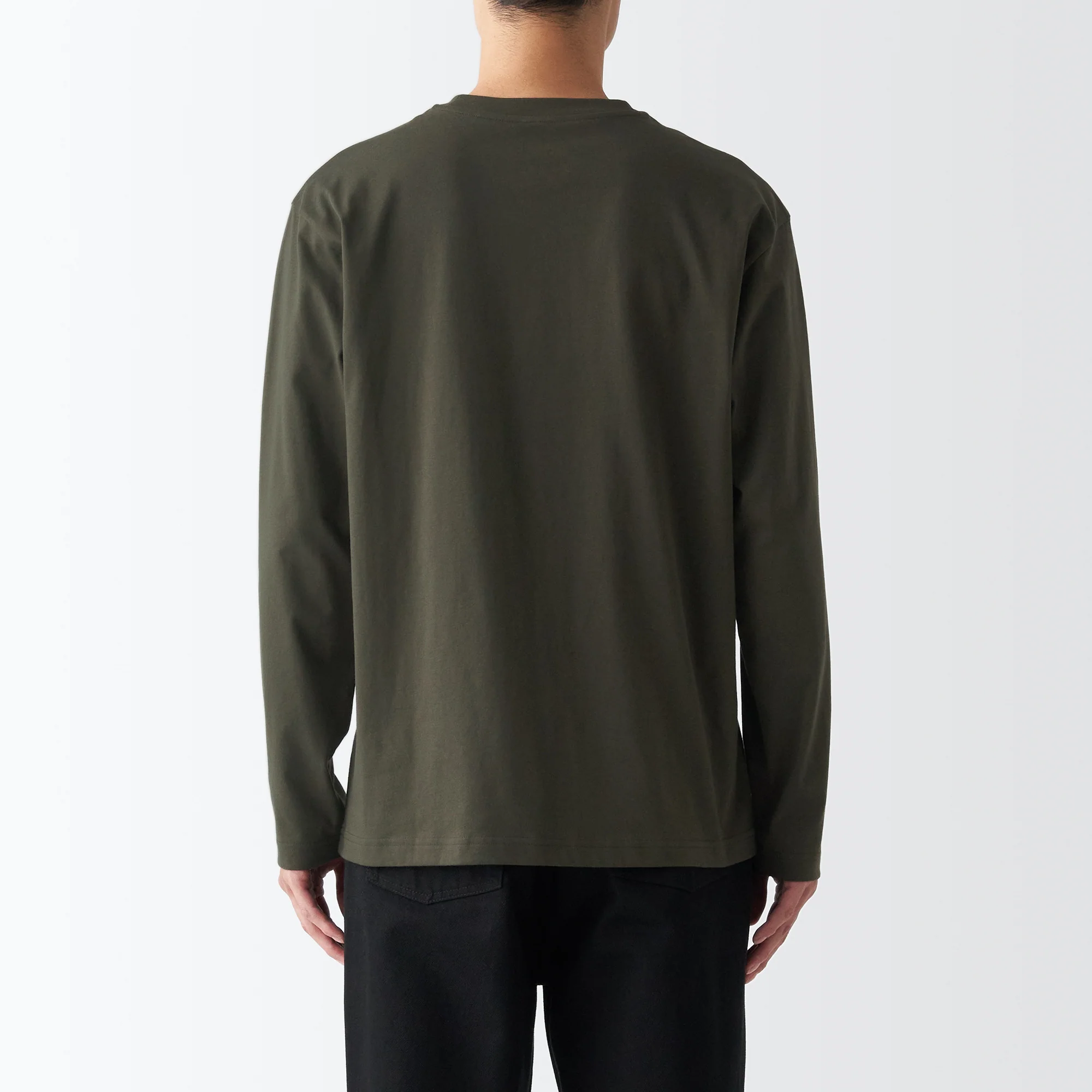Men's Jersey Crew Neck Long Sleeve T-Shirt - Image 13