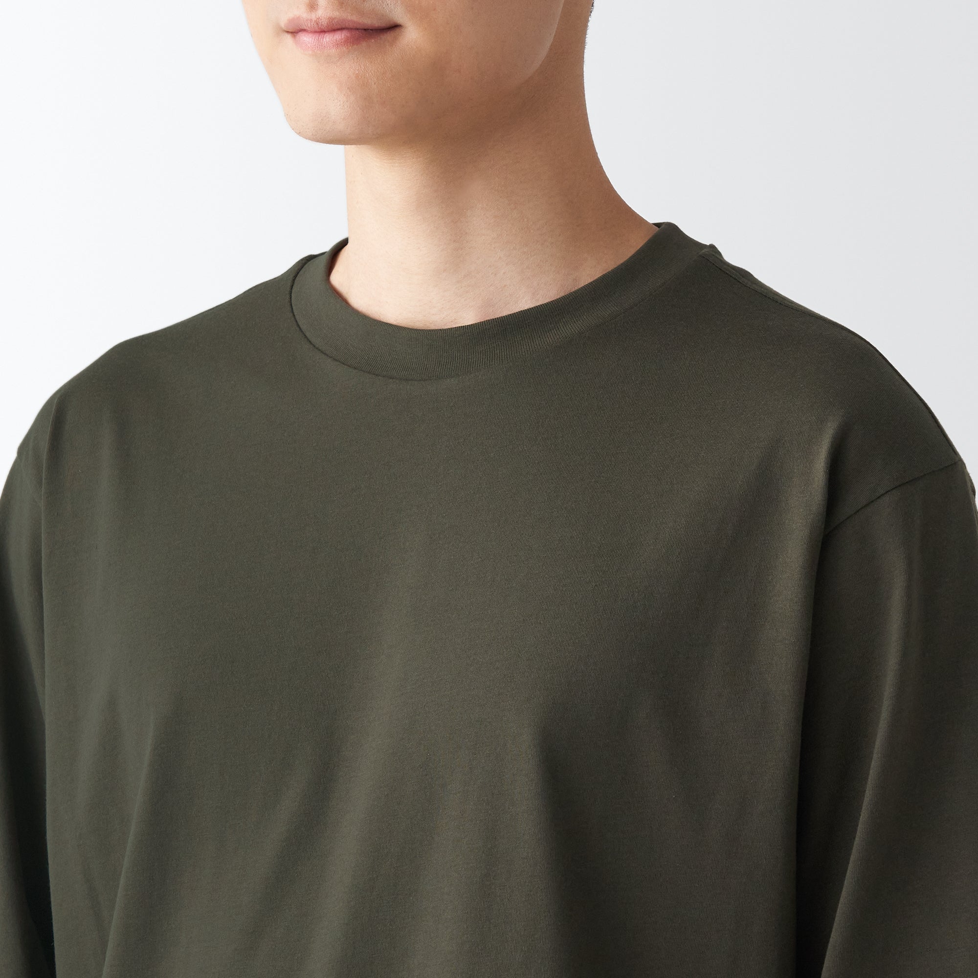 Men's Jersey Crew Neck Long Sleeve T-Shirt - Image 14