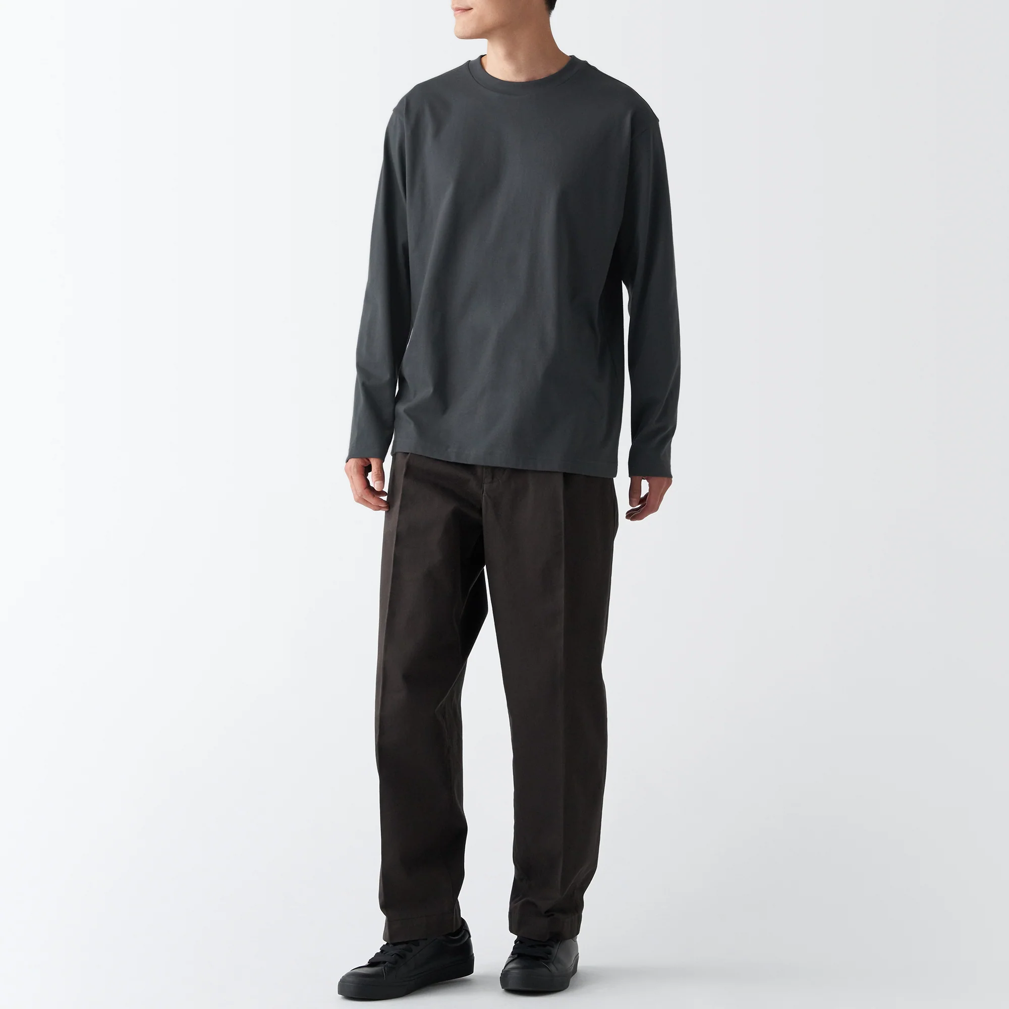Men's Jersey Crew Neck Long Sleeve T-Shirt - Image 18