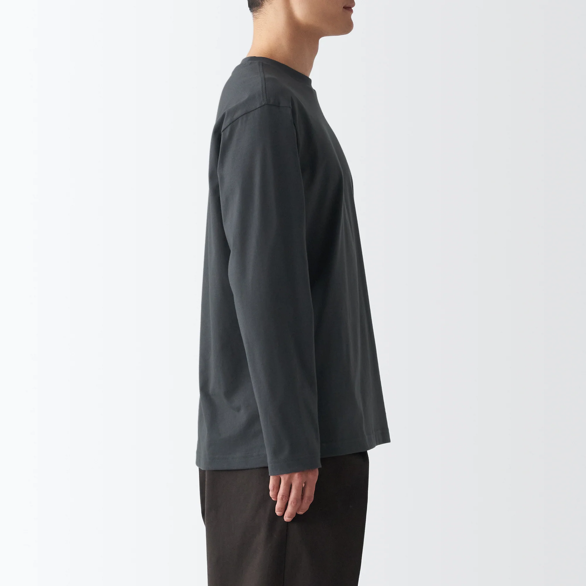 Men's Jersey Crew Neck Long Sleeve T-Shirt - Image 19