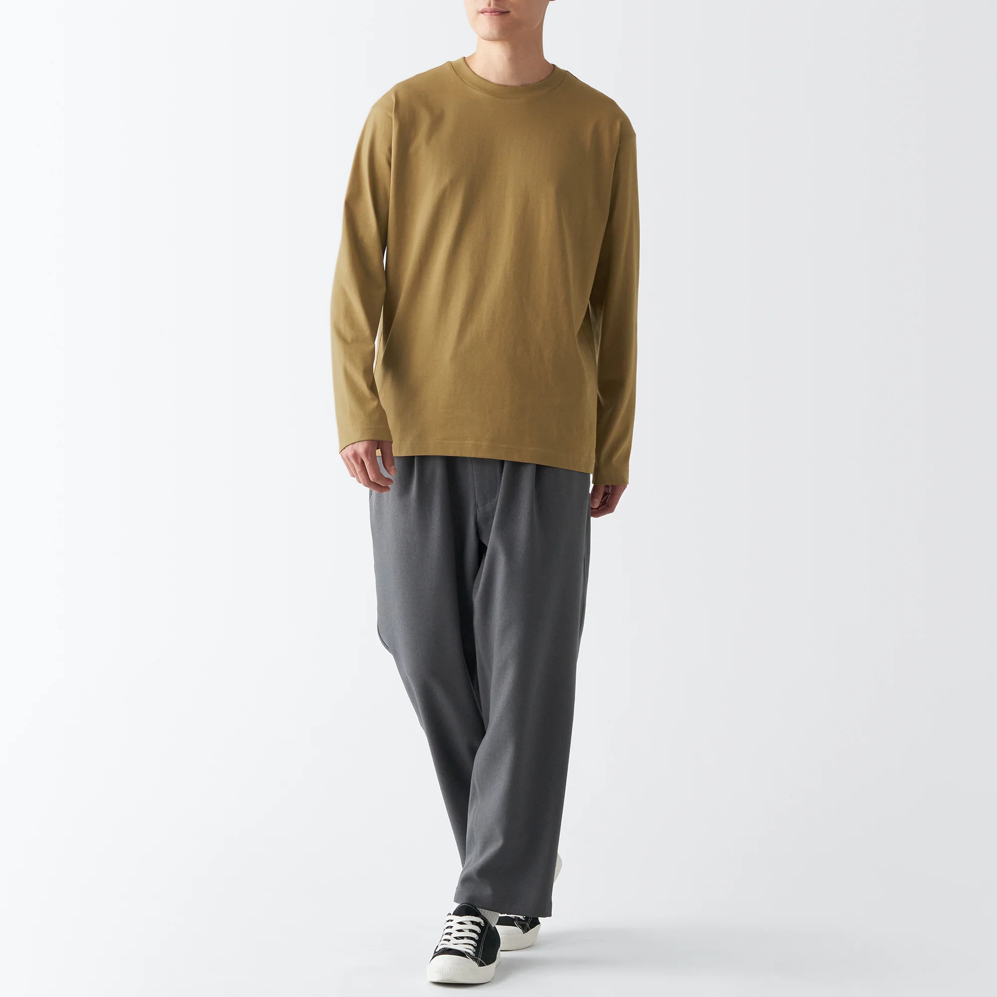 Men's Jersey Crew Neck Long Sleeve T-Shirt - Image 25
