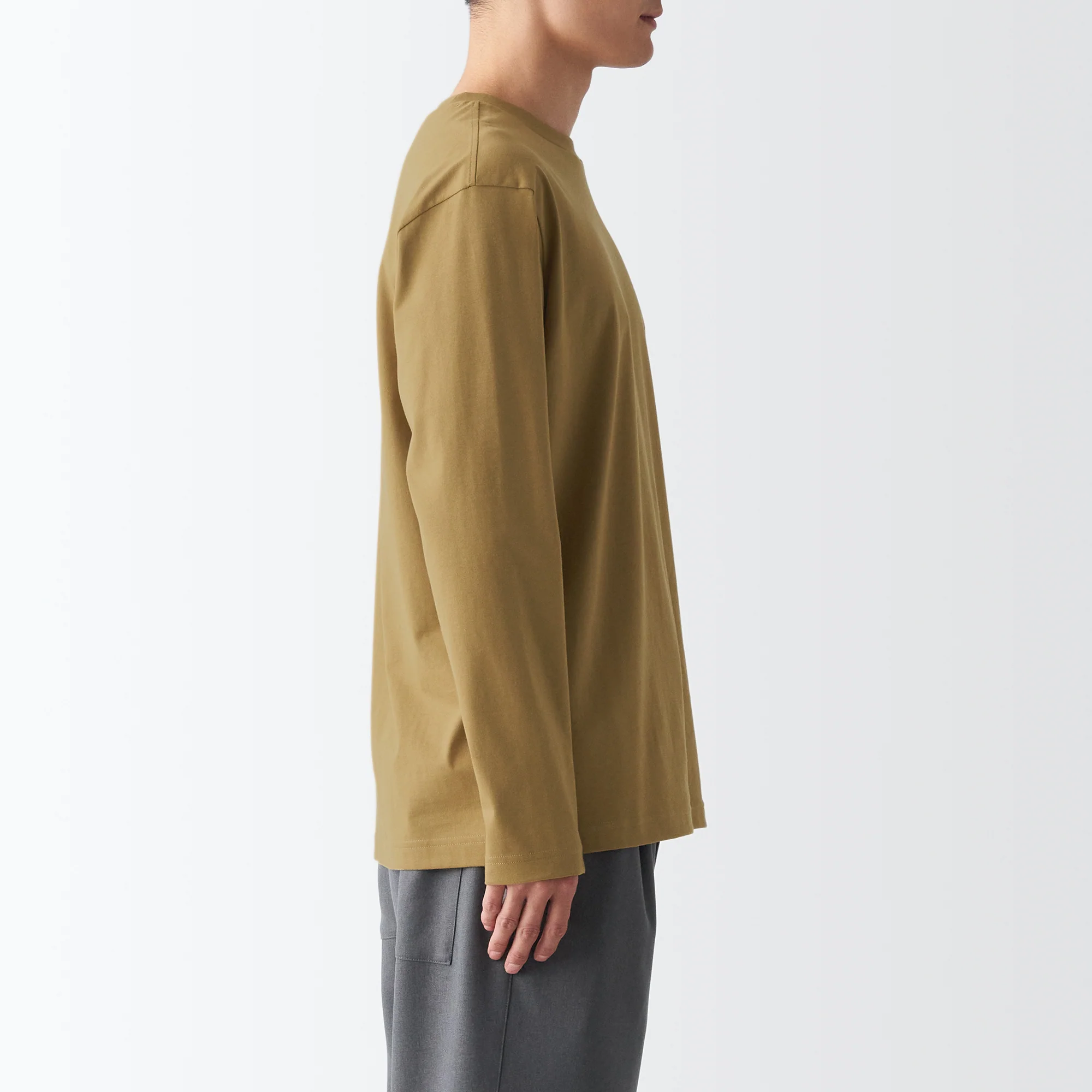 Men's Jersey Crew Neck Long Sleeve T-Shirt - Image 26