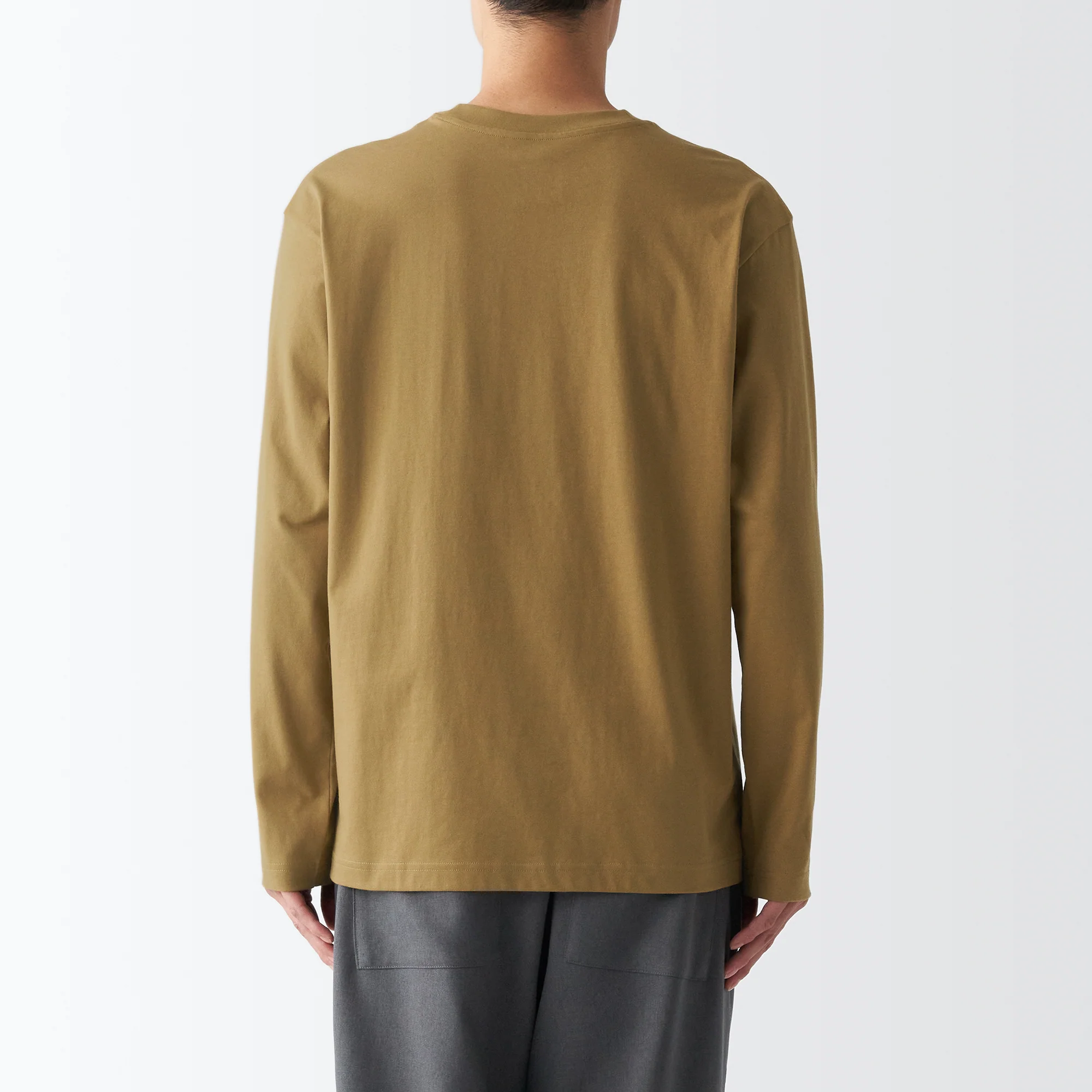 Men's Jersey Crew Neck Long Sleeve T-Shirt - Image 27