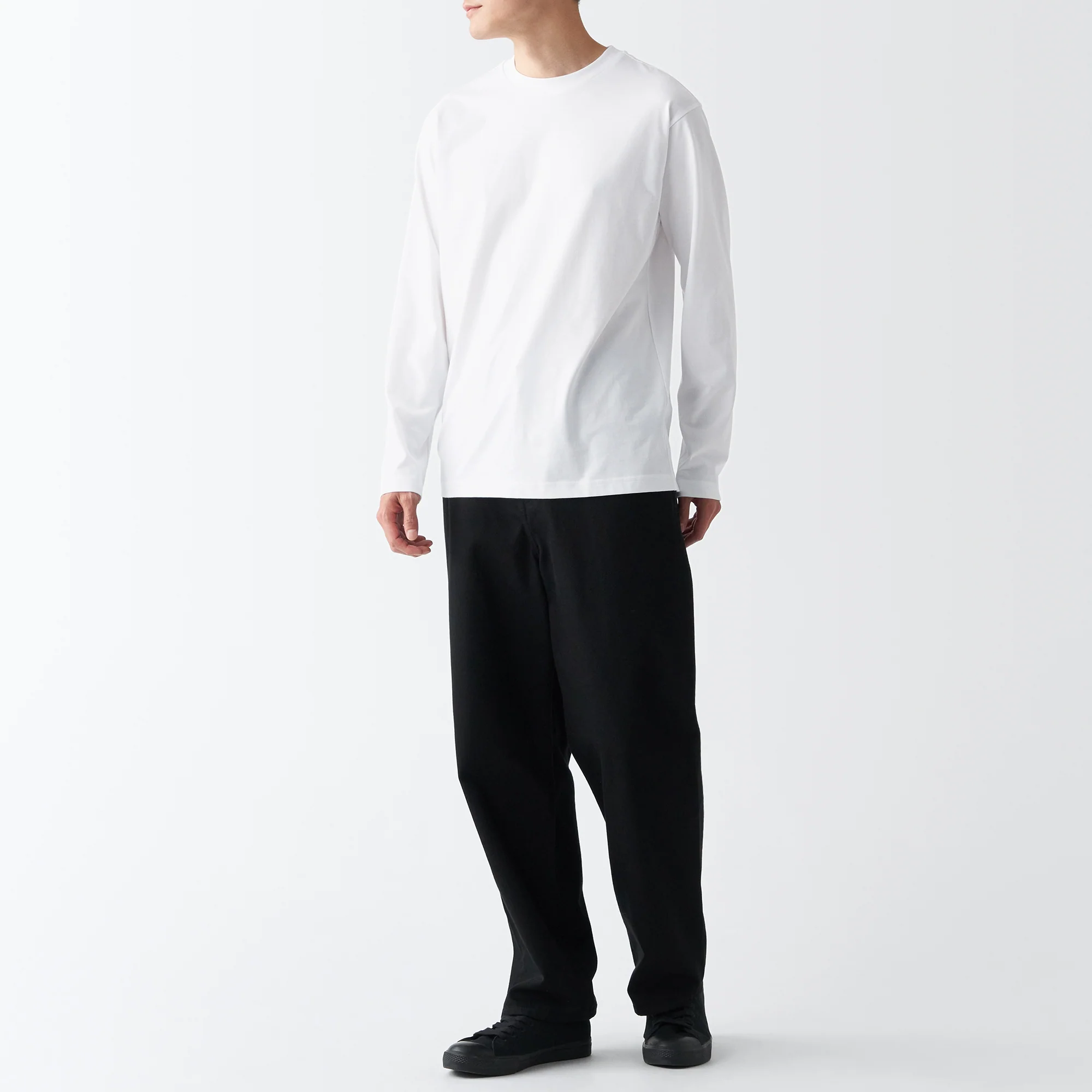 Men's Jersey Crew Neck Long Sleeve T-Shirt - Image 32