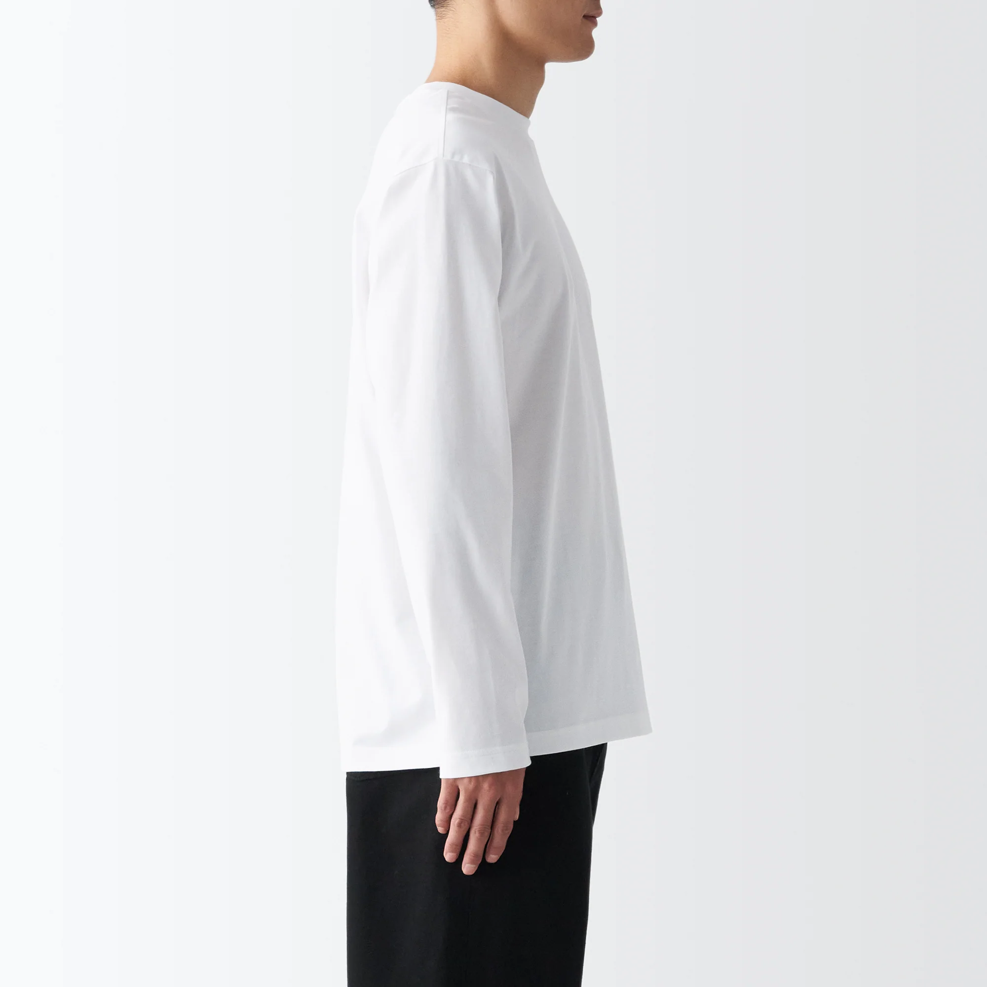 Men's Jersey Crew Neck Long Sleeve T-Shirt - Image 33