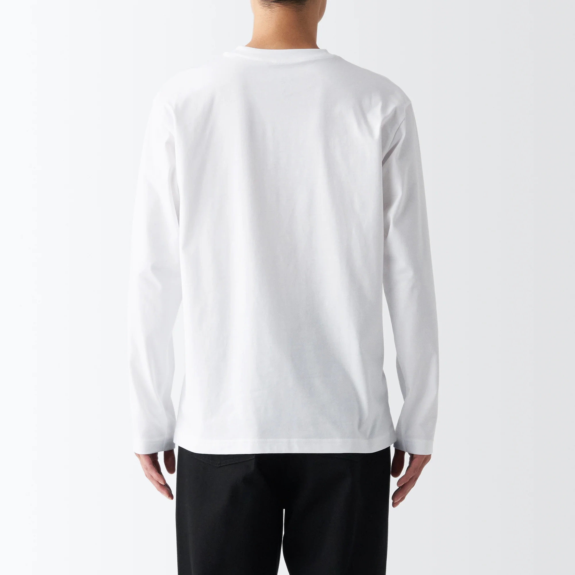 Men's Jersey Crew Neck Long Sleeve T-Shirt - Image 34