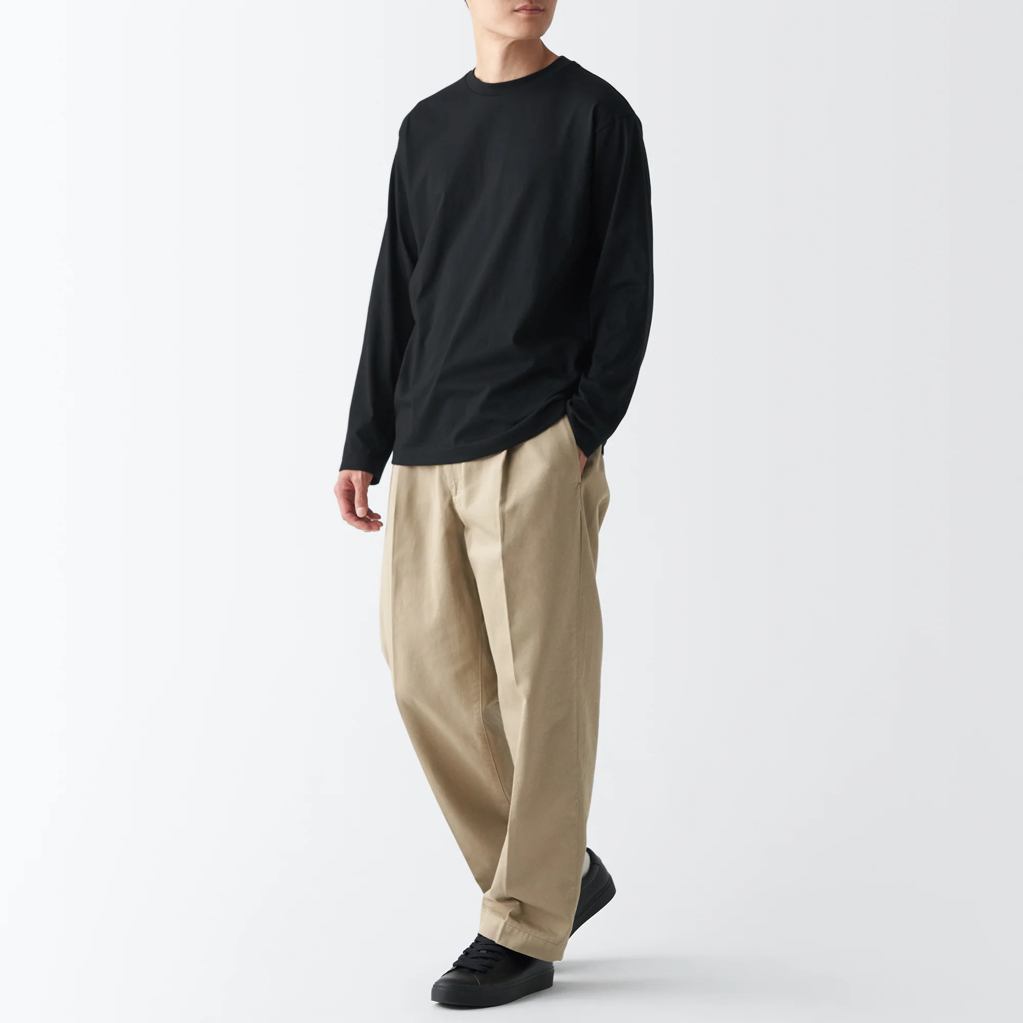 Men's Jersey Crew Neck Long Sleeve T-Shirt - Image 39