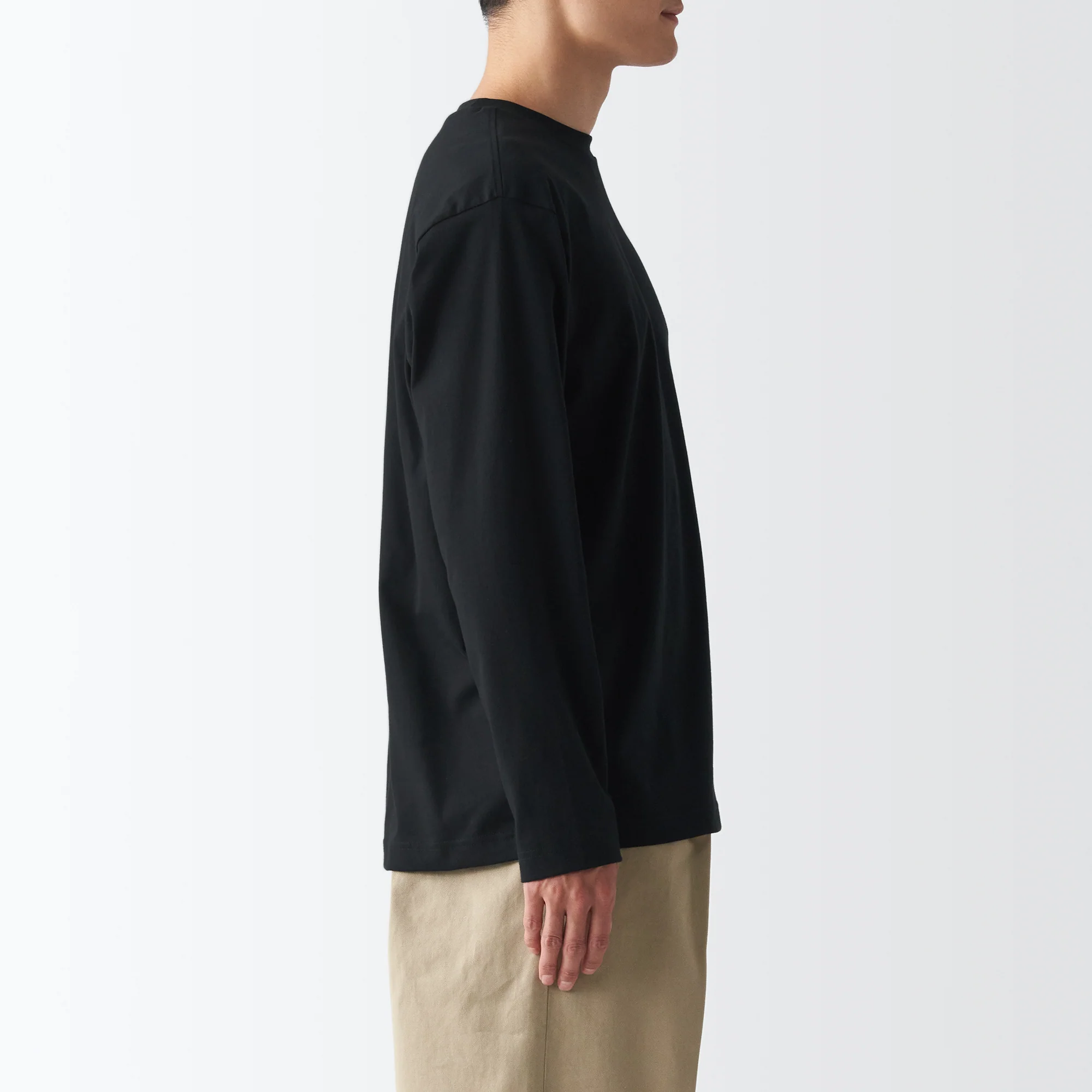 Men's Jersey Crew Neck Long Sleeve T-Shirt - Image 40