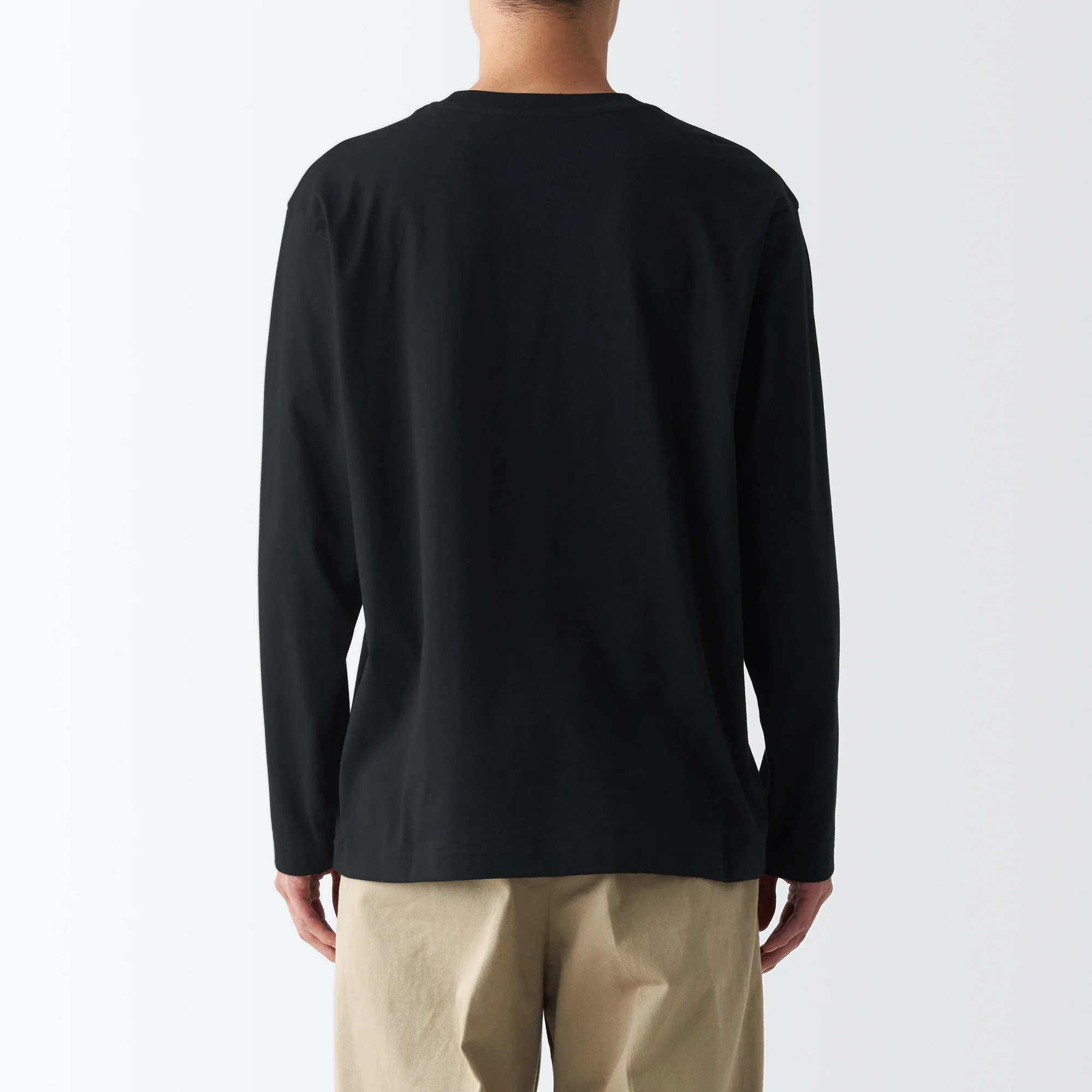 Men's Jersey Crew Neck Long Sleeve T-Shirt - Image 41