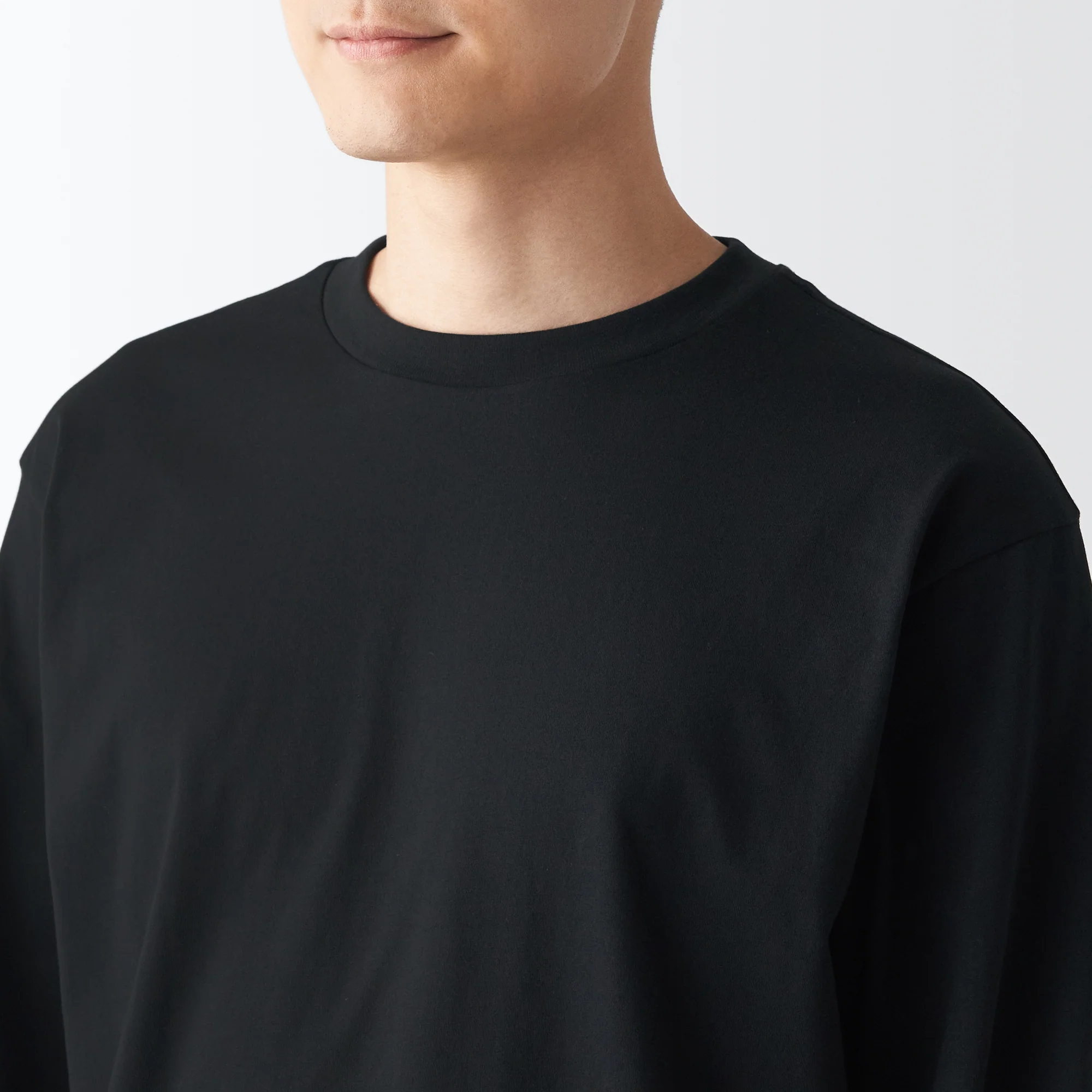 Men's Jersey Crew Neck Long Sleeve T-Shirt - Image 42