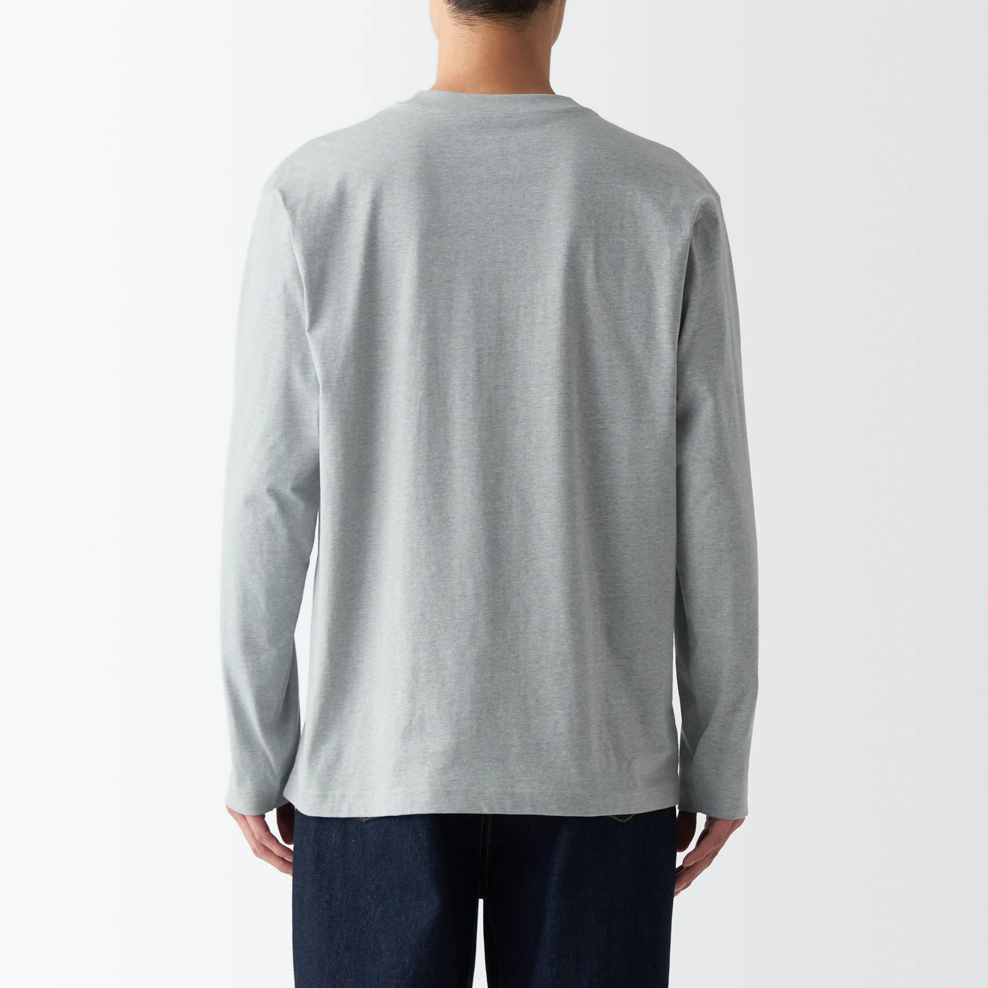 Men's Jersey Crew Neck Long Sleeve T-Shirt - Image 48