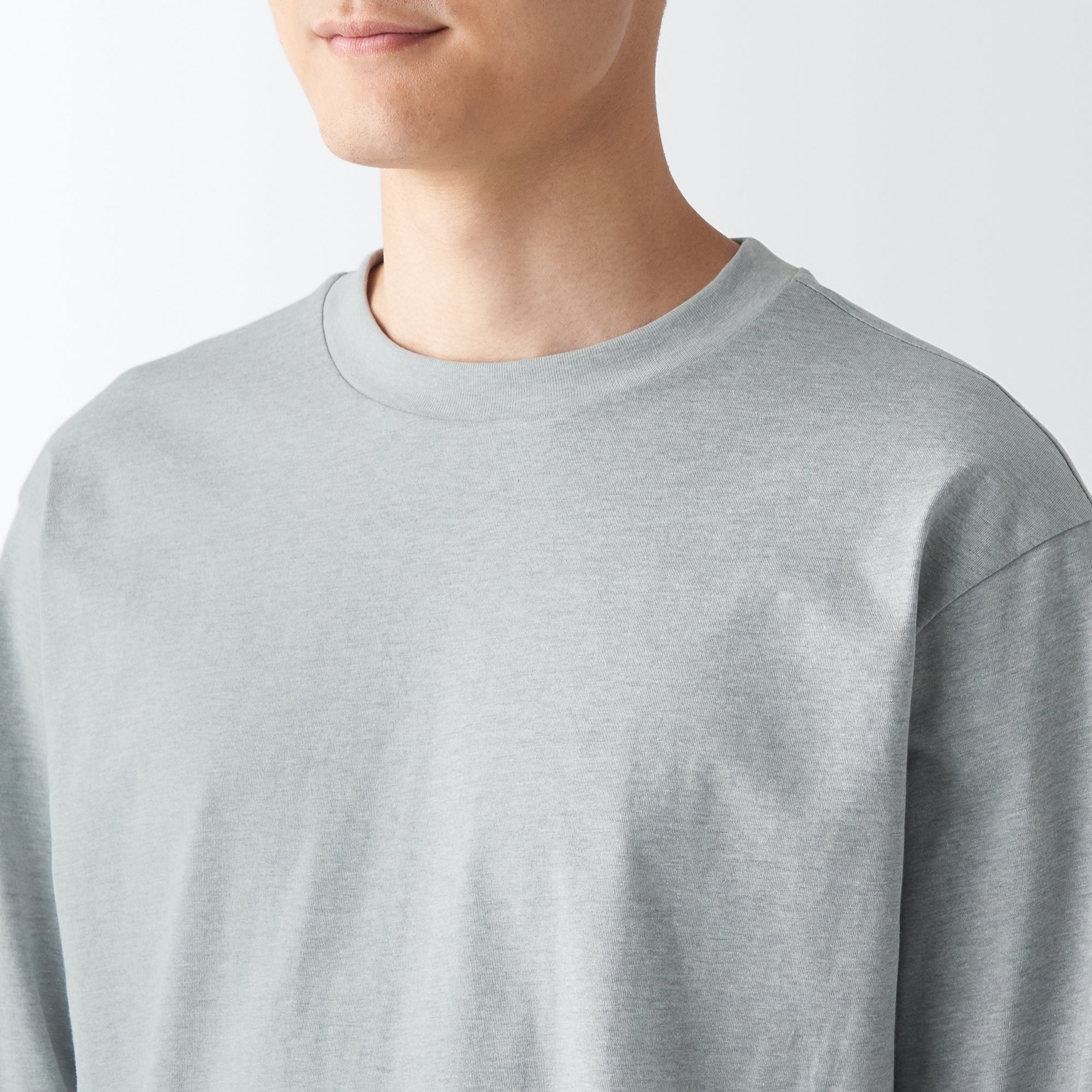 Men's Jersey Crew Neck Long Sleeve T-Shirt - Image 49