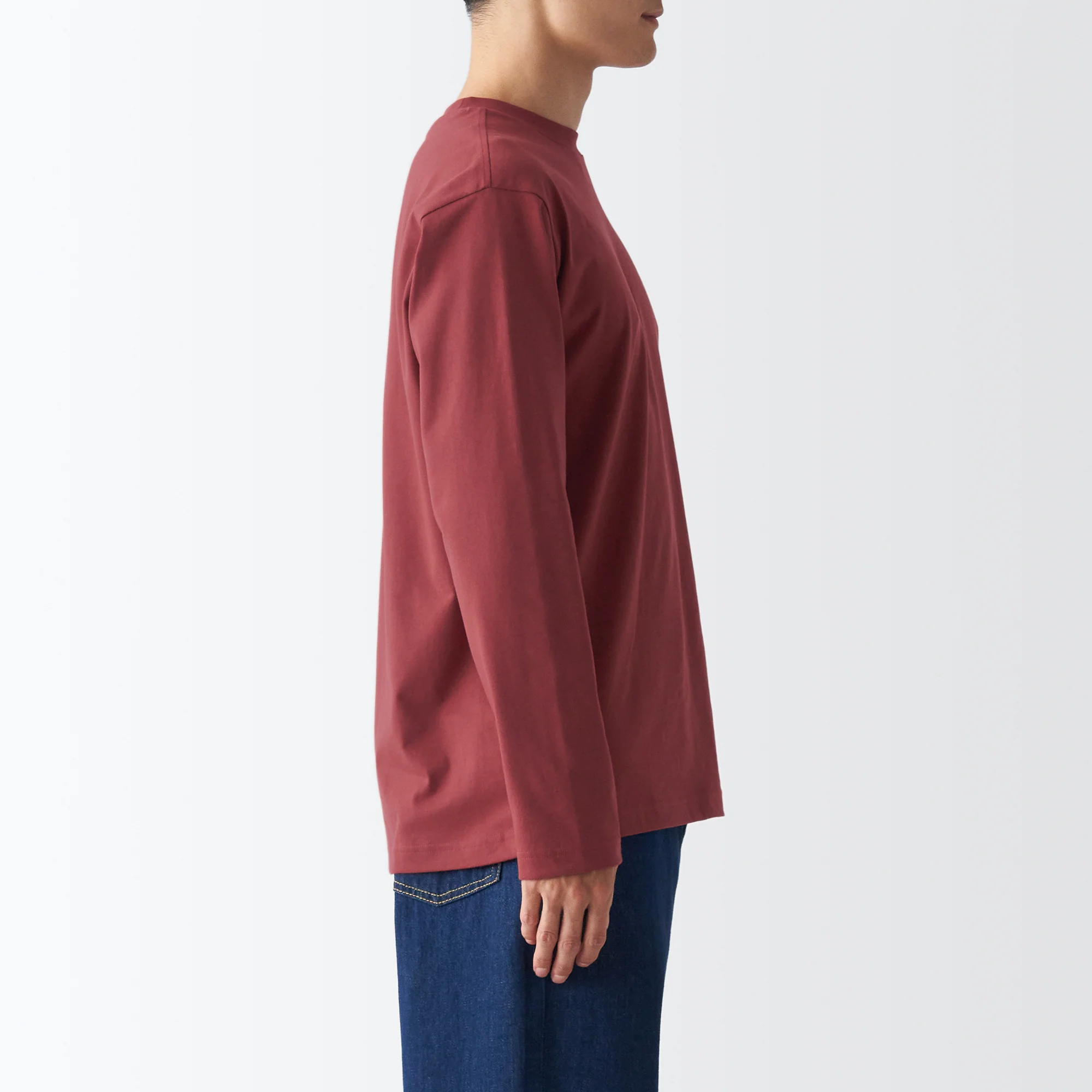 Men's Jersey Crew Neck Long Sleeve T-Shirt - Image 5