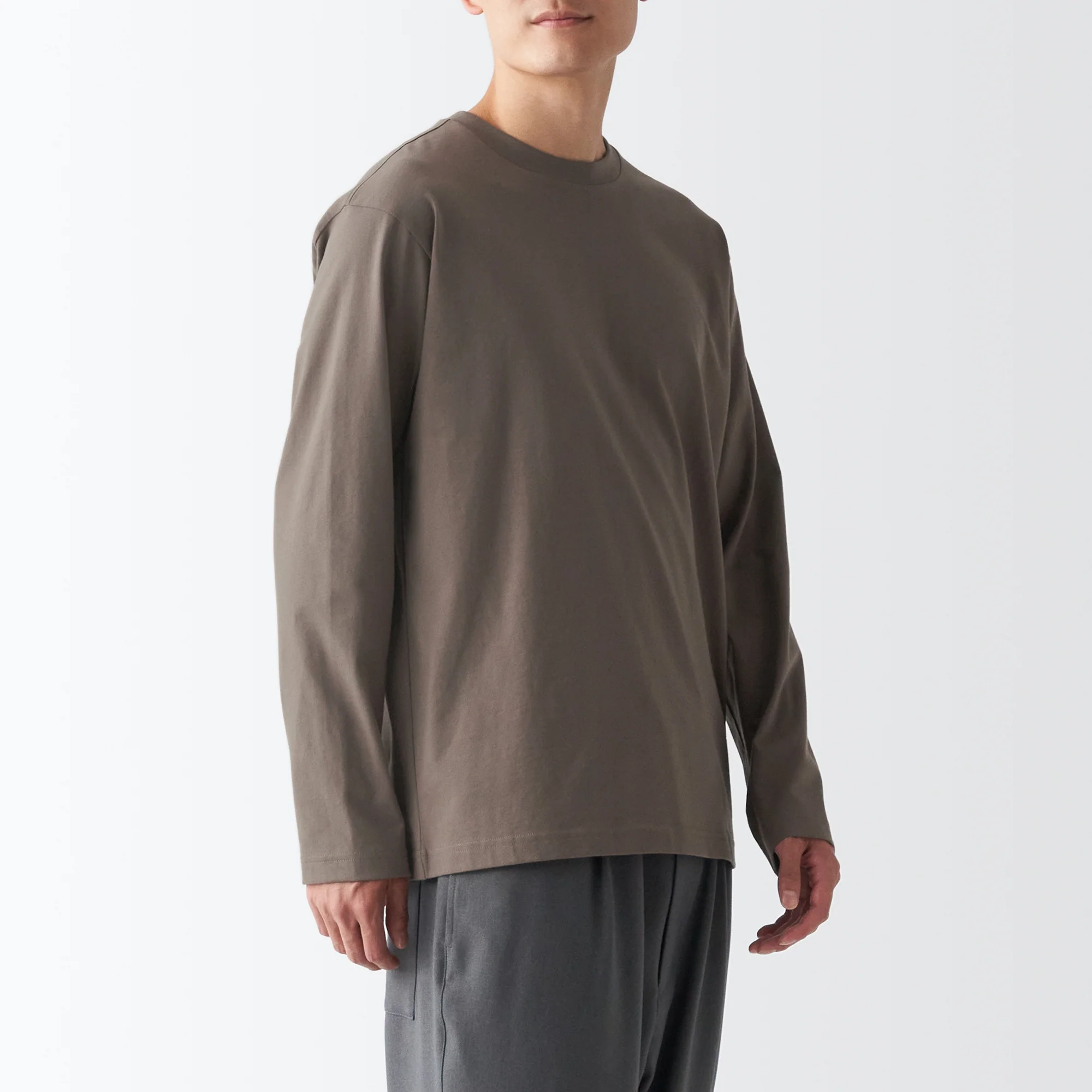 Men's Jersey Crew Neck Long Sleeve T-Shirt - Image 52