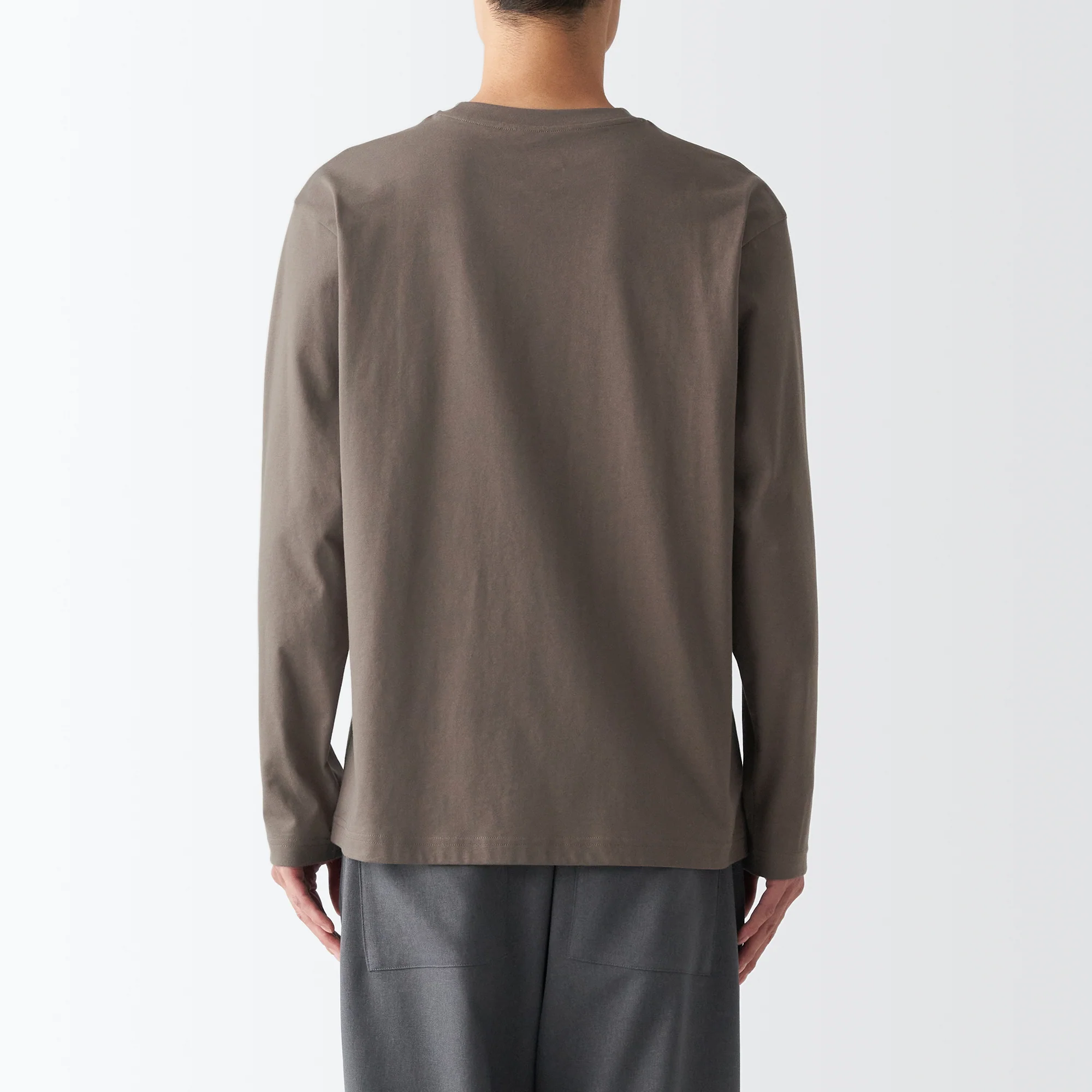 Men's Jersey Crew Neck Long Sleeve T-Shirt - Image 55