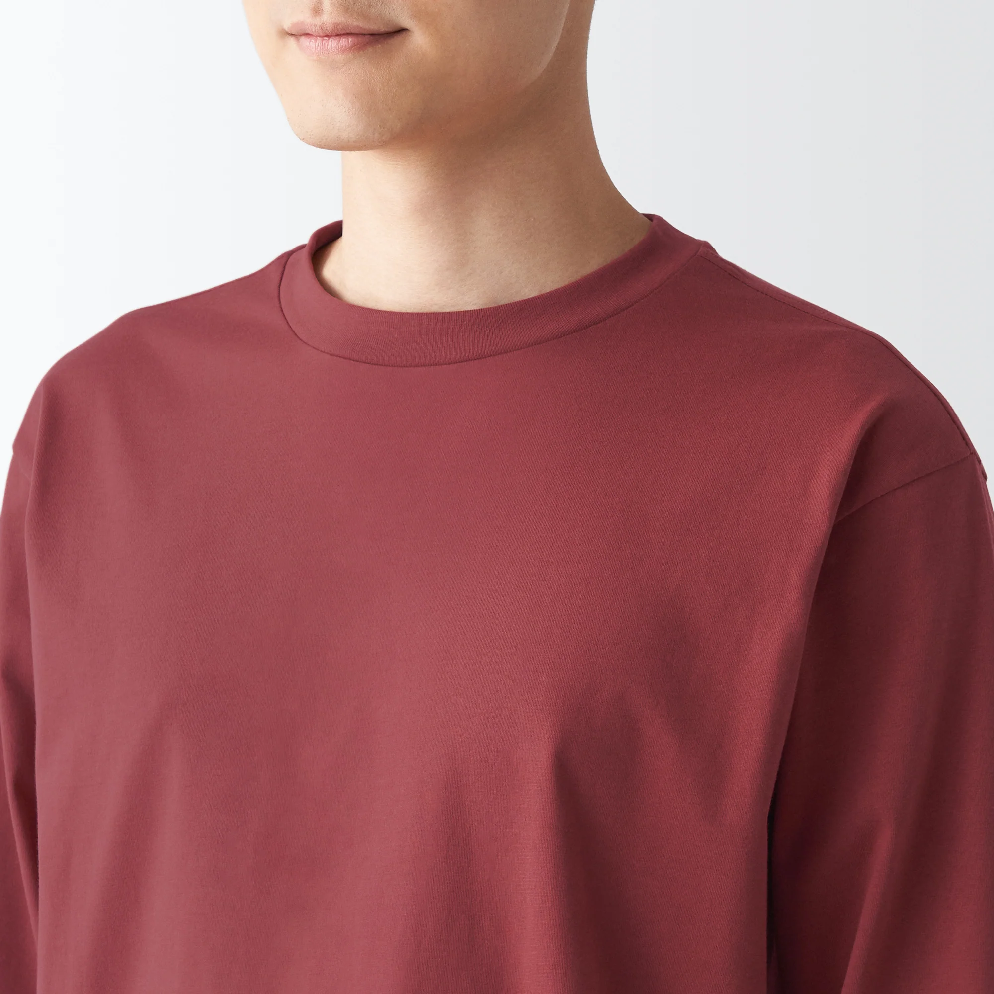Men's Jersey Crew Neck Long Sleeve T-Shirt - Image 7