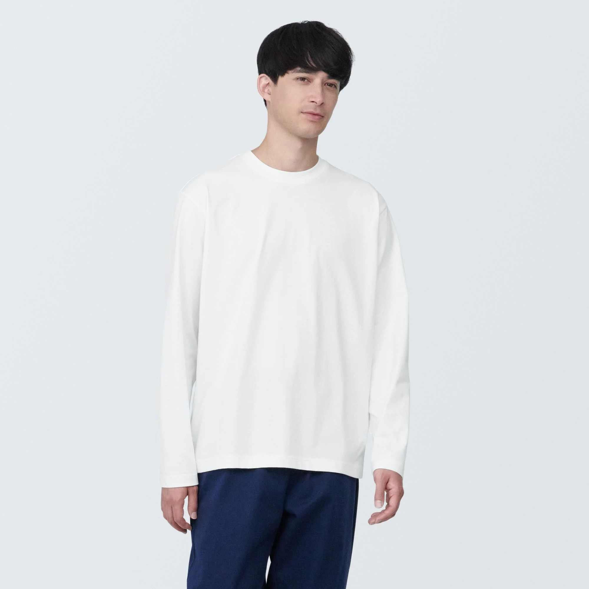 Men's Jersey Crew Neck Long Sleeve T-Shirt - Image 10