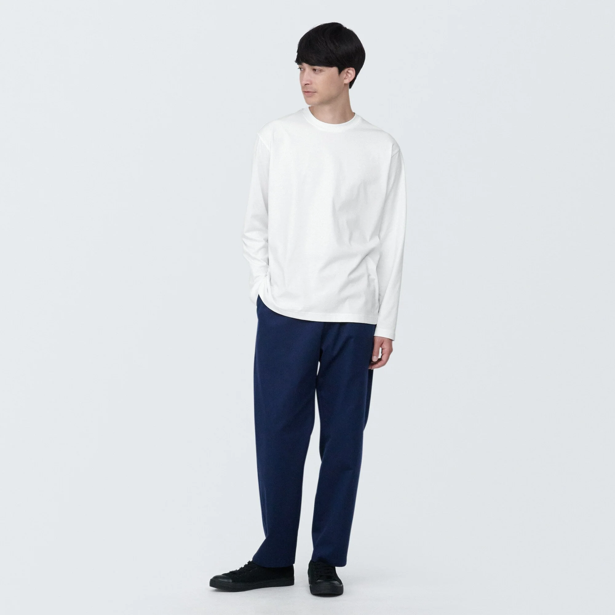 Men's Jersey Crew Neck Long Sleeve T-Shirt - Image 11