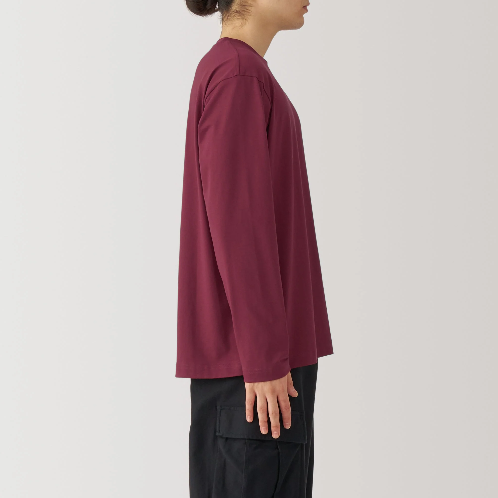 Men's Jersey Crew Neck Long Sleeve T-Shirt - Image 19