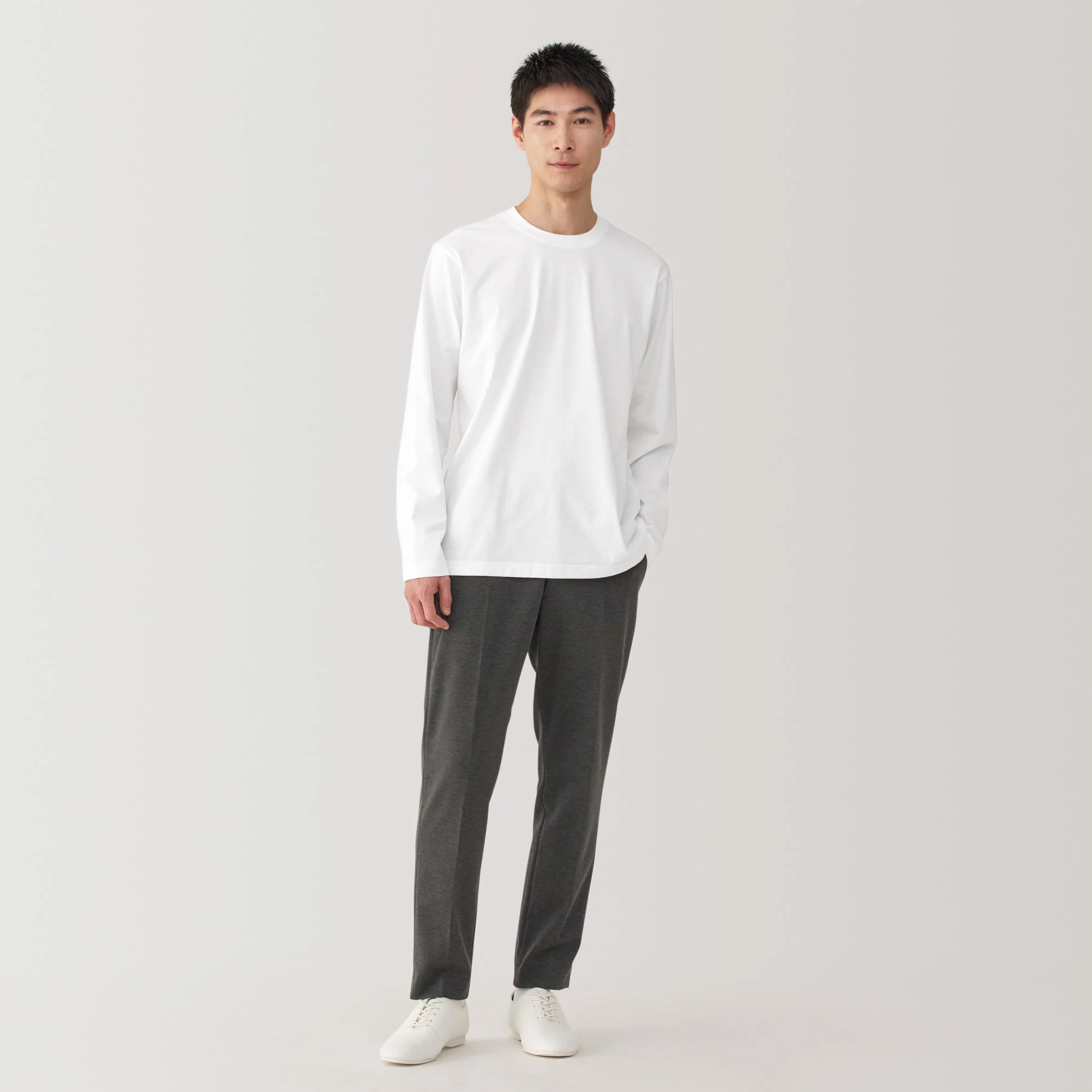 Men's Jersey Crew Neck Long Sleeve T-Shirt - Image 11
