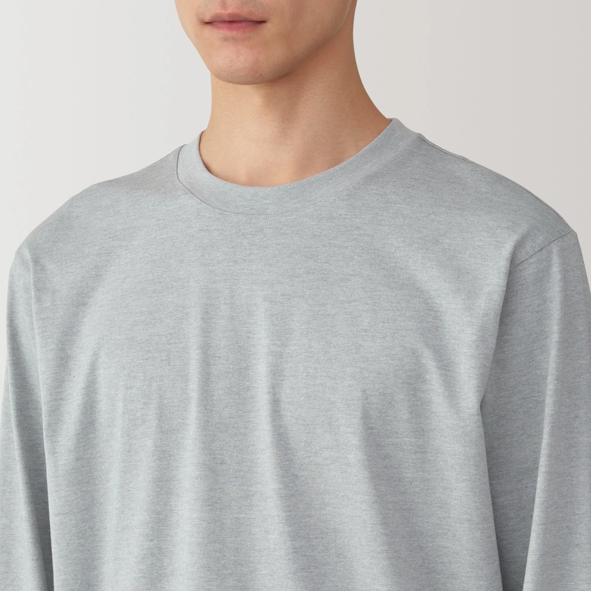 Men's Jersey Crew Neck Long Sleeve T-Shirt - Image 21
