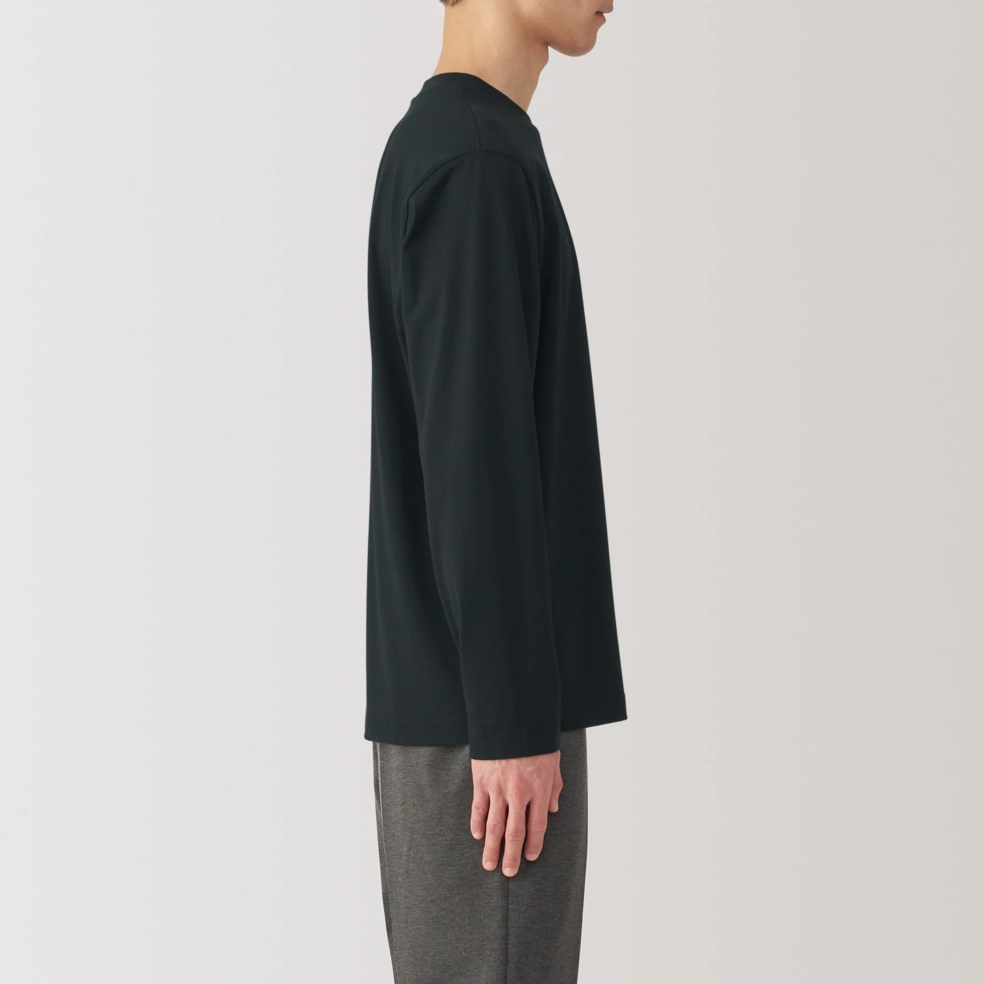 Men's Jersey Crew Neck Long Sleeve T-Shirt - Image 26