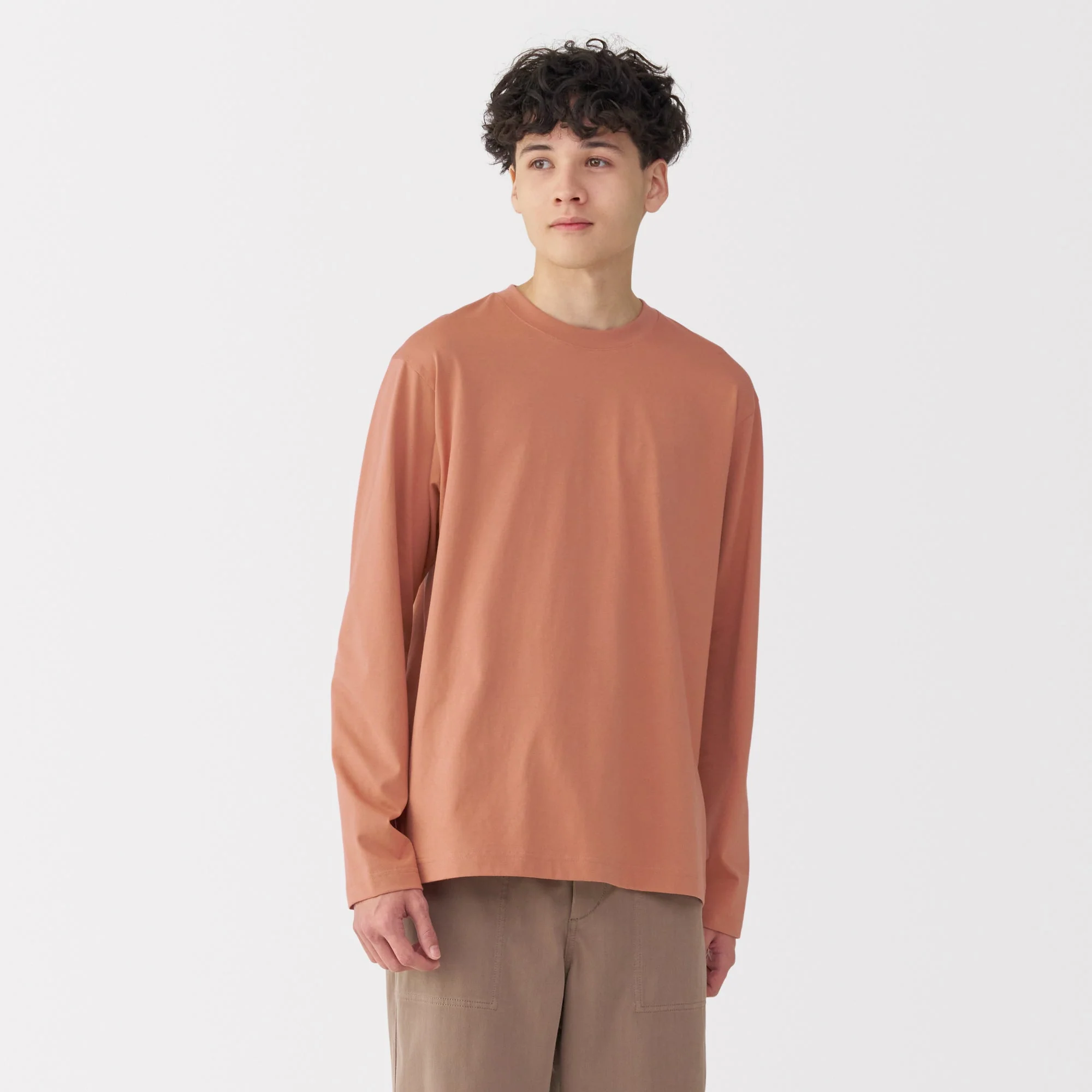 Men's Jersey Crew Neck Long Sleeve T-Shirt - Image 31