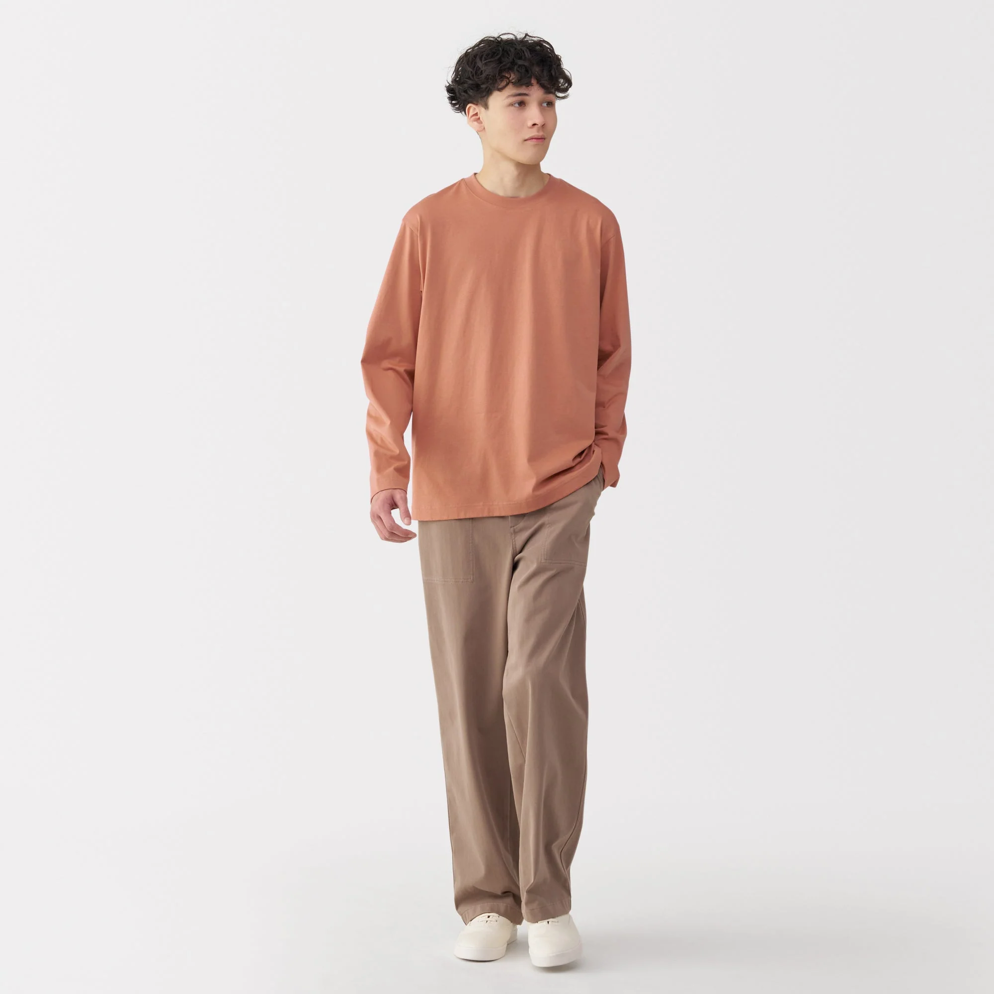 Men's Jersey Crew Neck Long Sleeve T-Shirt - Image 32
