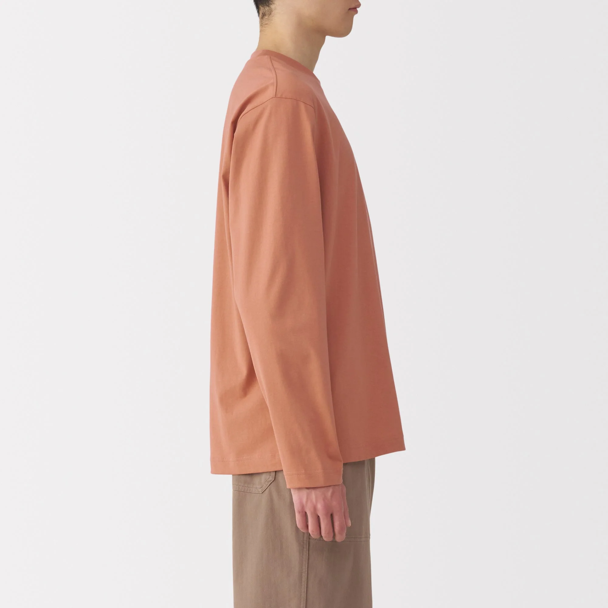 Men's Jersey Crew Neck Long Sleeve T-Shirt - Image 33