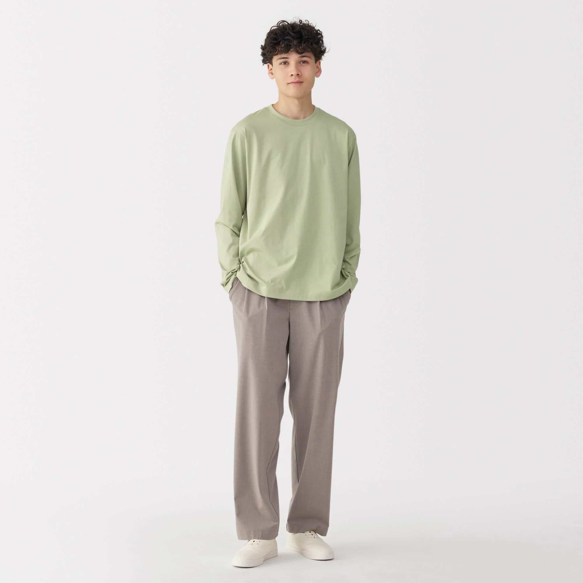 Men's Jersey Crew Neck Long Sleeve T-Shirt - Image 4