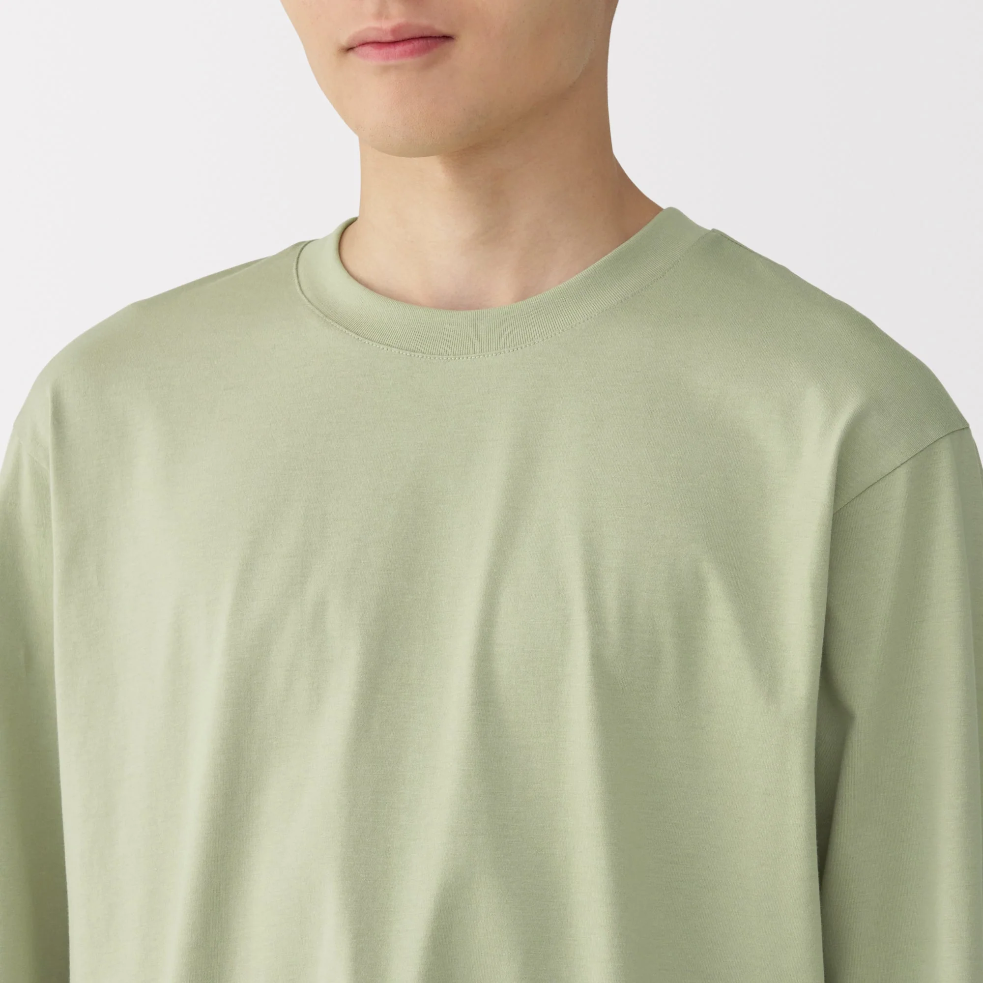 Men's Jersey Crew Neck Long Sleeve T-Shirt - Image 7