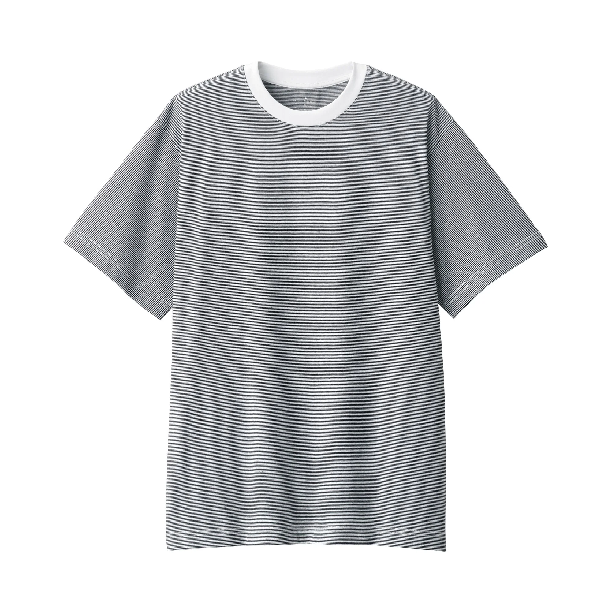 Men's Jersey Crew Neck Short Sleeve Striped T-Shirt - Image 2