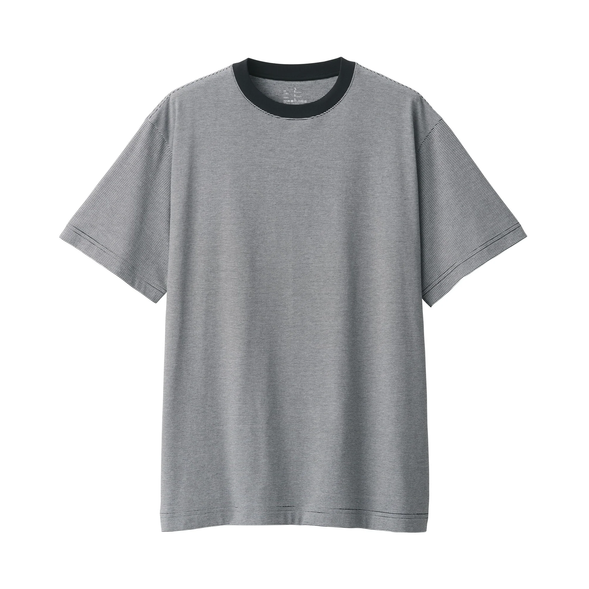 Men's Jersey Crew Neck Short Sleeve Striped T-Shirt - Image 9