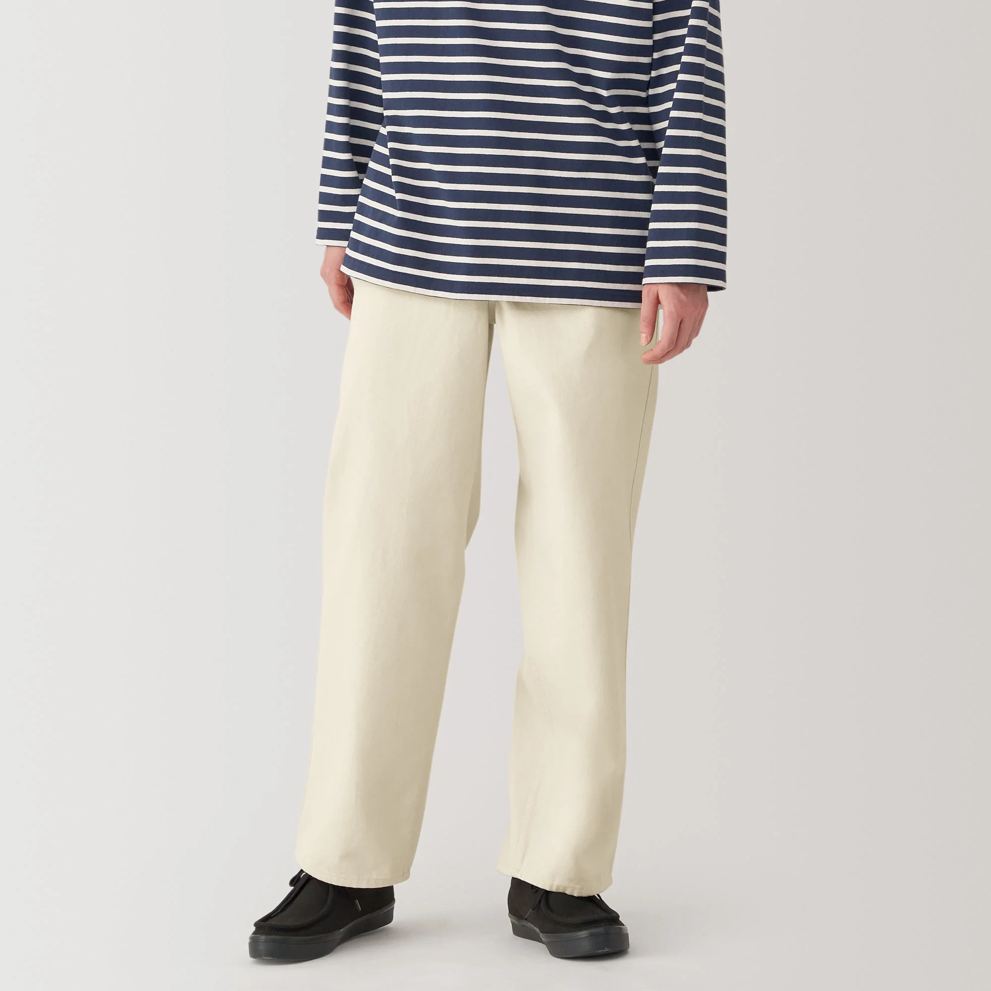 Men's Kapok Blend Canvas Wide Pants - Image 3