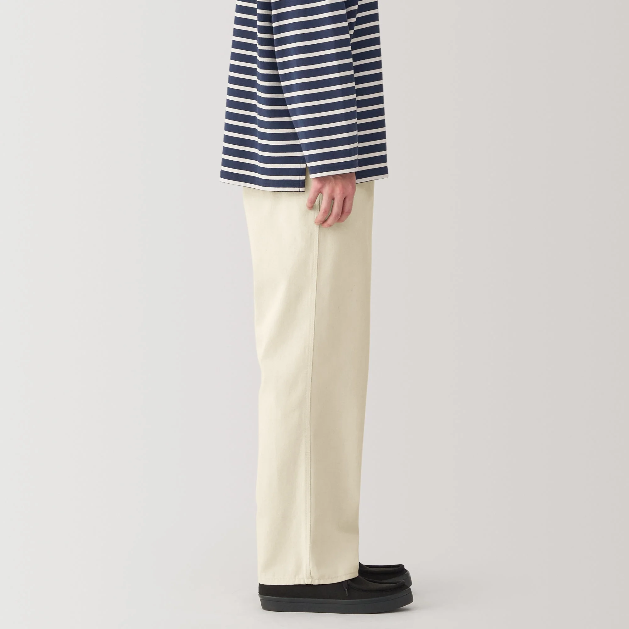 Men's Kapok Blend Canvas Wide Pants - Image 5