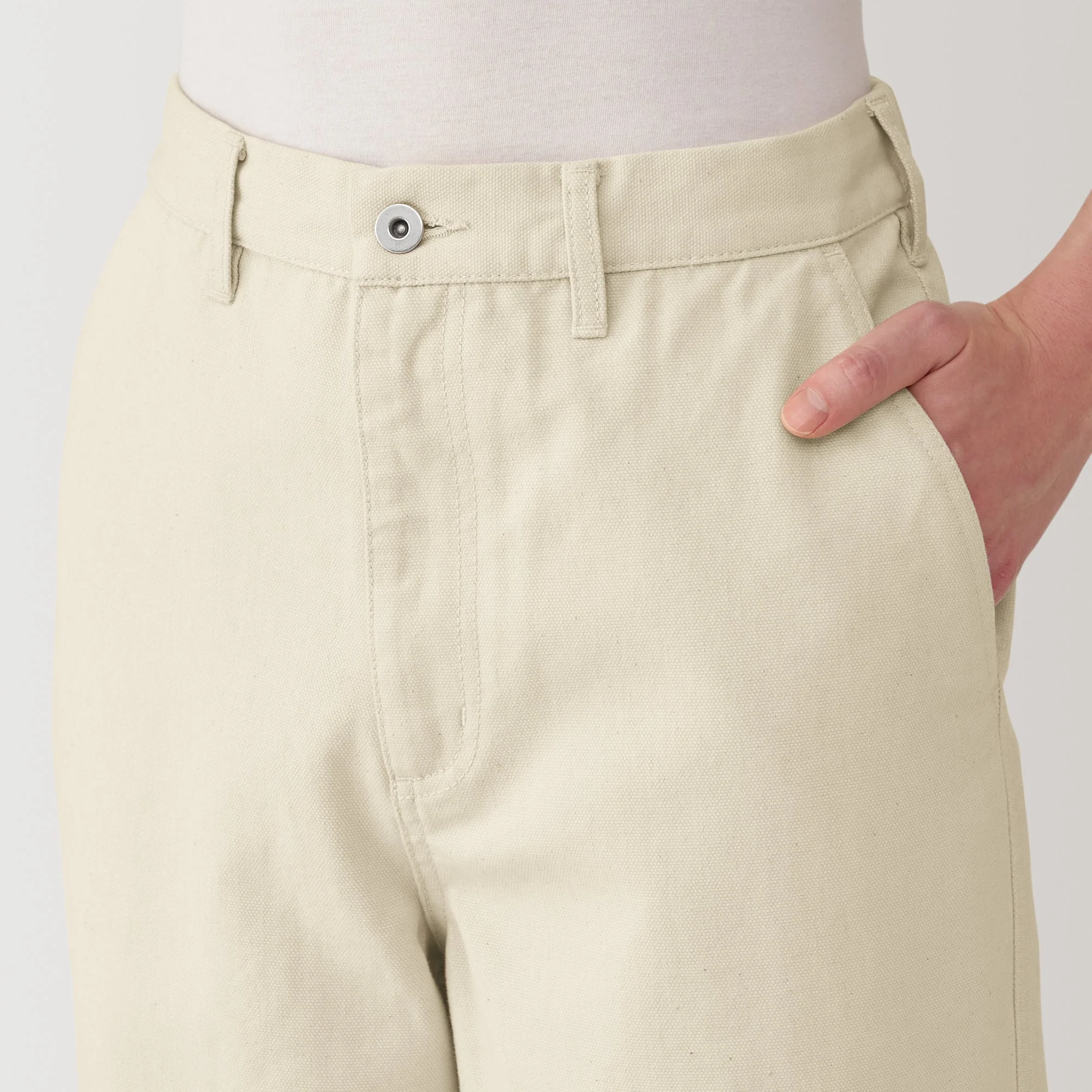 Men's Kapok Blend Canvas Wide Pants - Image 7