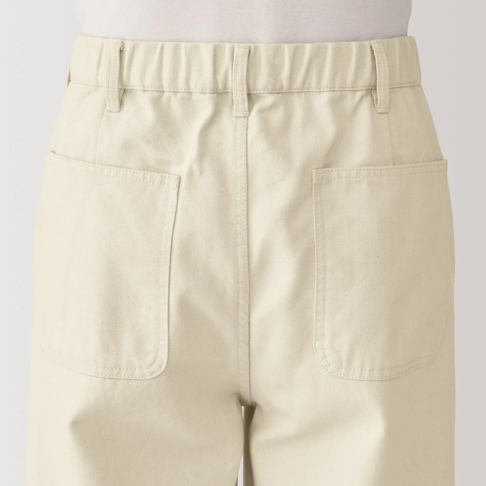 Men's Kapok Blend Canvas Wide Pants - Image 8