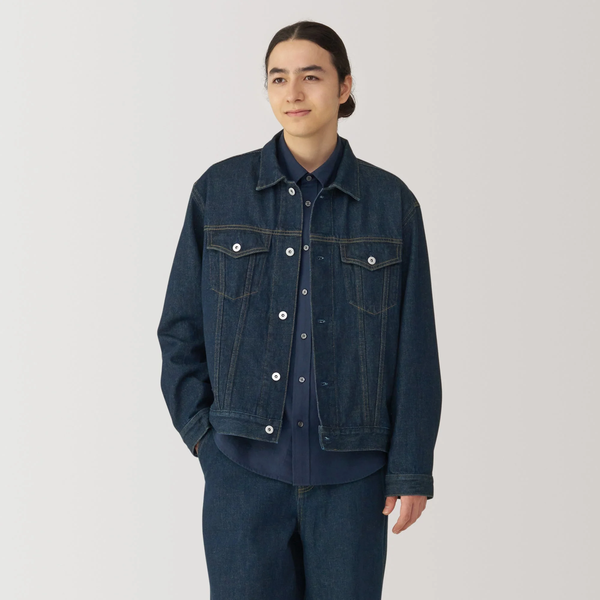Men's Kapok Blend Denim Jacket - Image 3