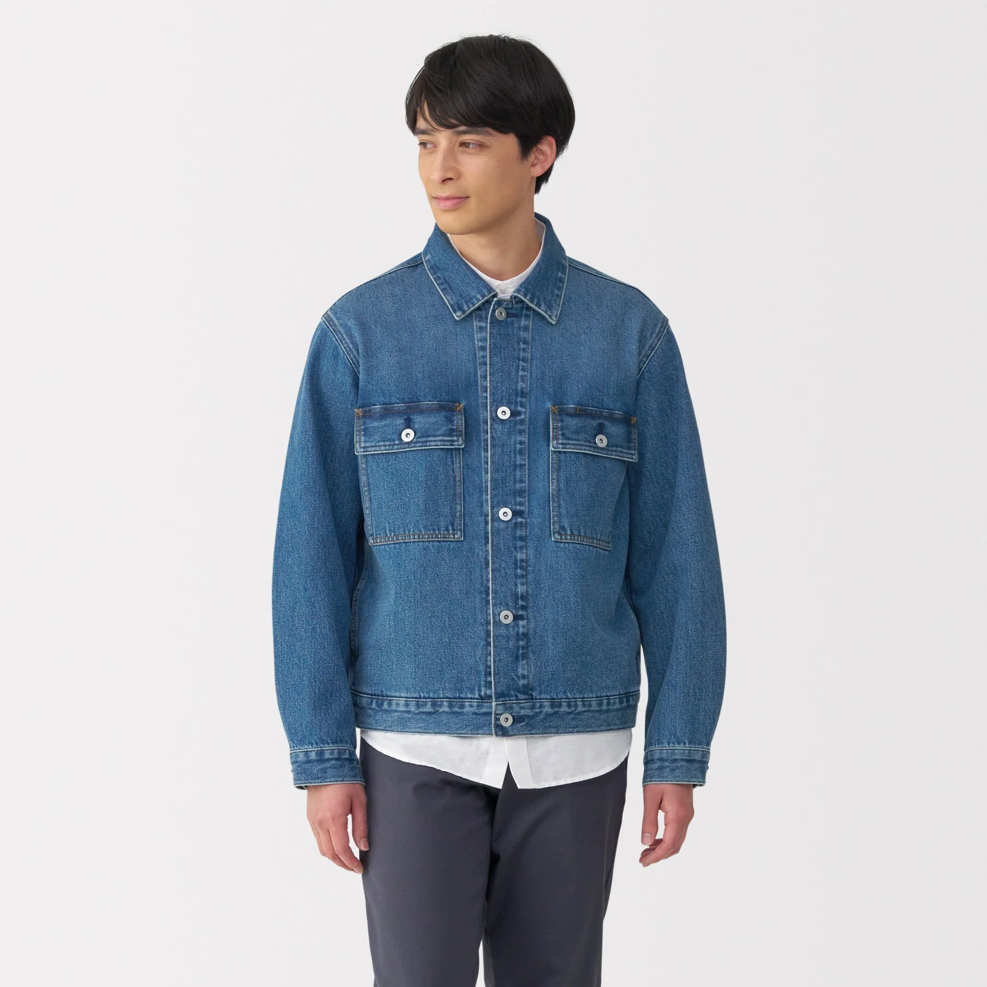 Men's Kapok Blend Denim Jacket - Image 12