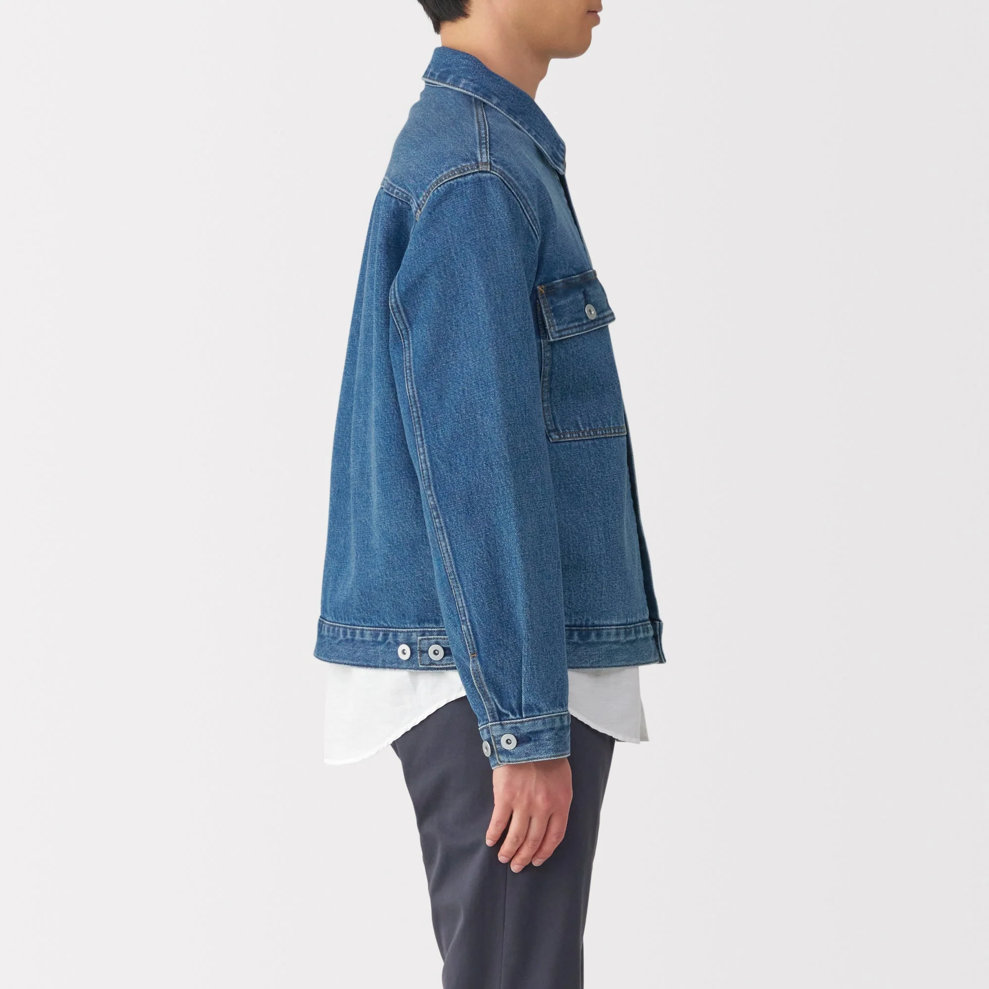 Men's Kapok Blend Denim Jacket - Image 14