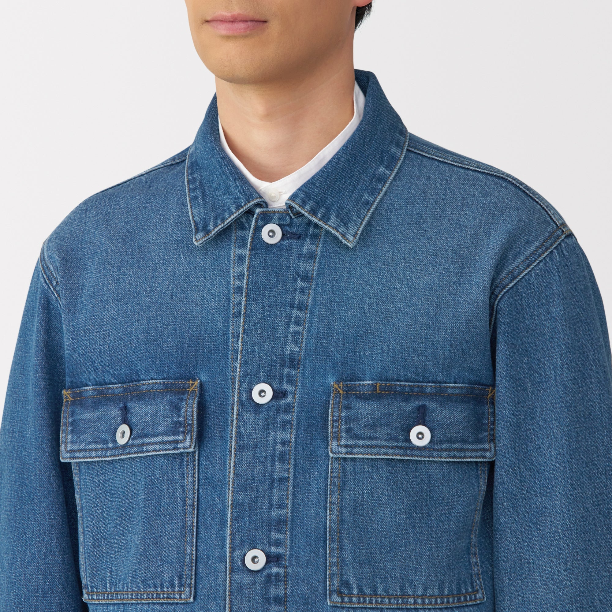 Men's Kapok Blend Denim Jacket - Image 16