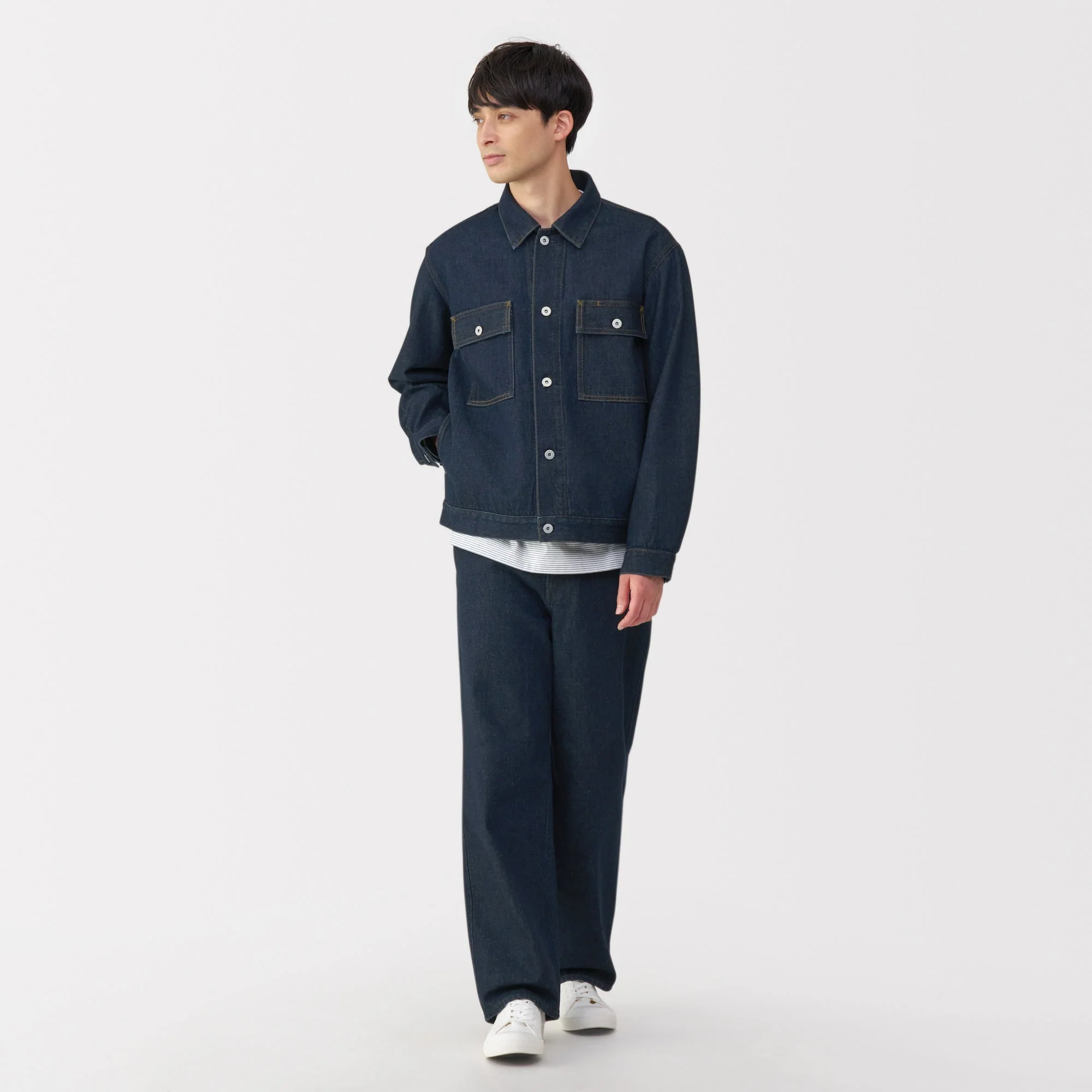 Men's Kapok Blend Denim Jacket - Image 4